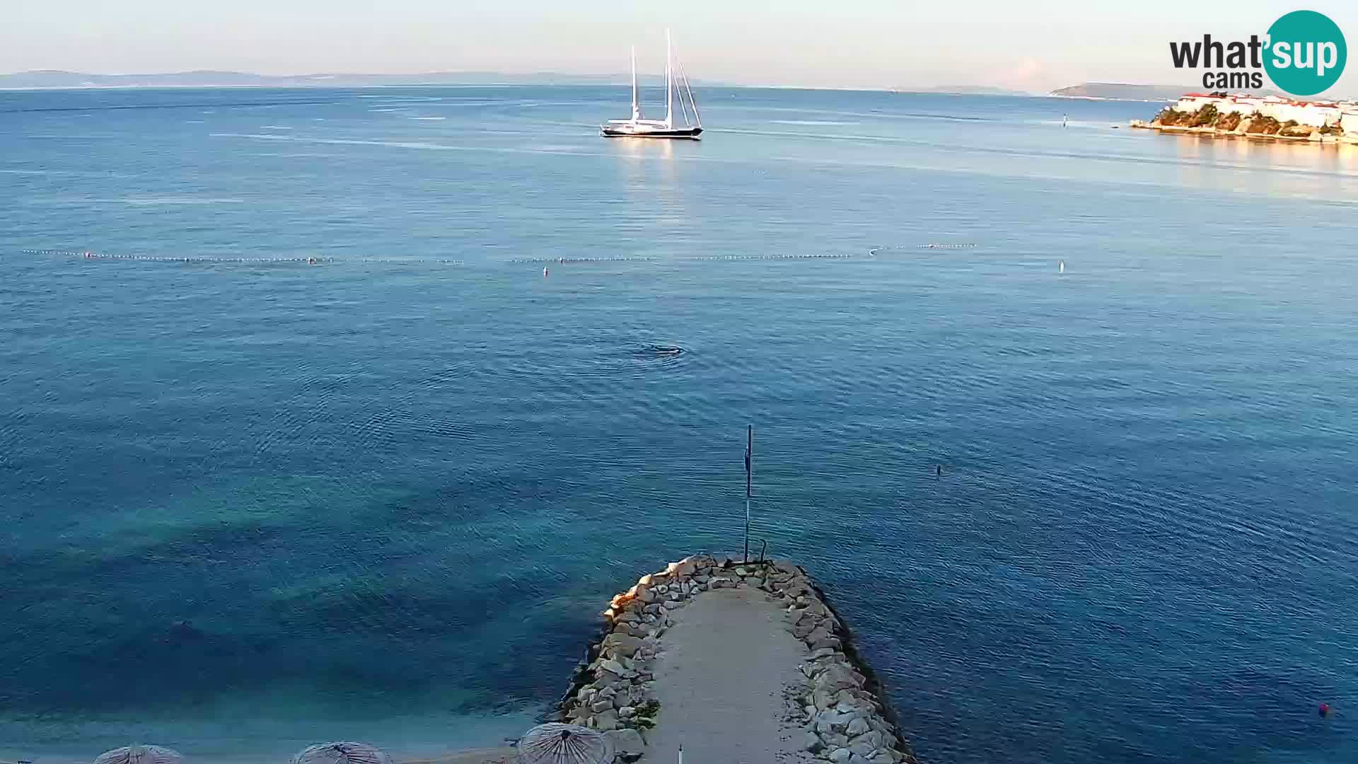 Webcam plage de Podstrana – Vue en direct depuis Hotel Split