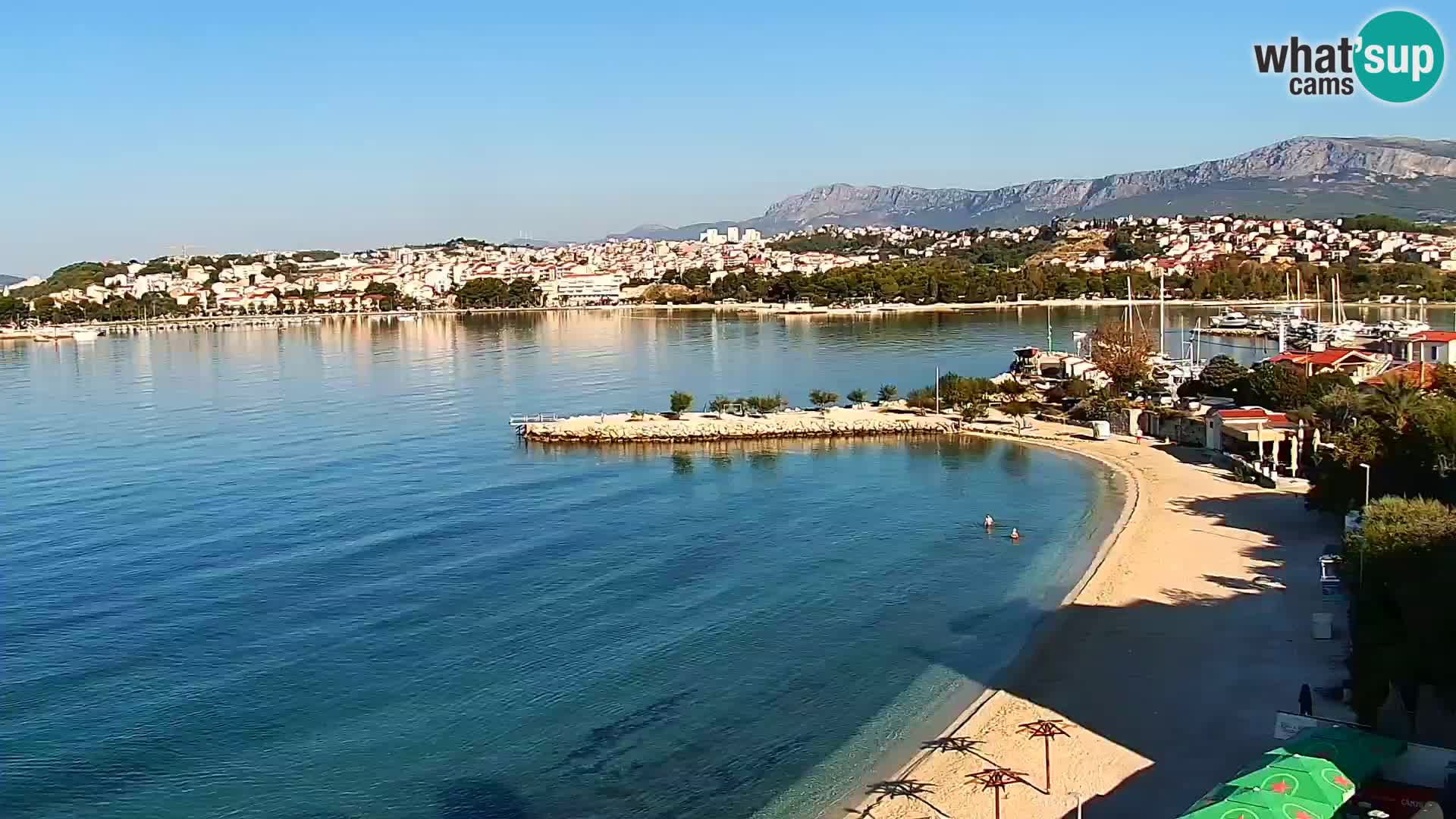 Web kamera Plaža Podstrana – Pogled uživo