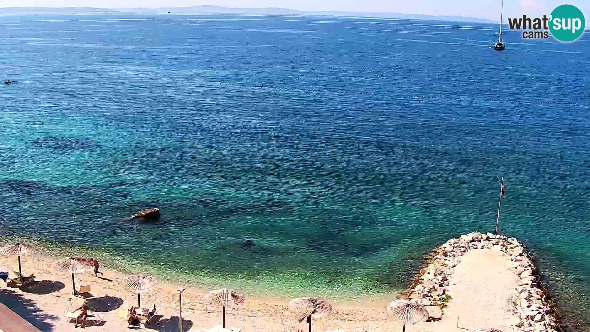 Webcam Playa de Podstrana – Vista en directo desde Hotel Split