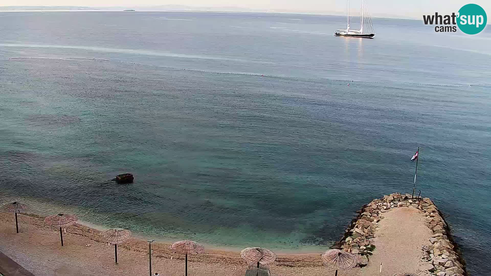 Podstrana Strand Webcam – Liveblick vom Hotel Split