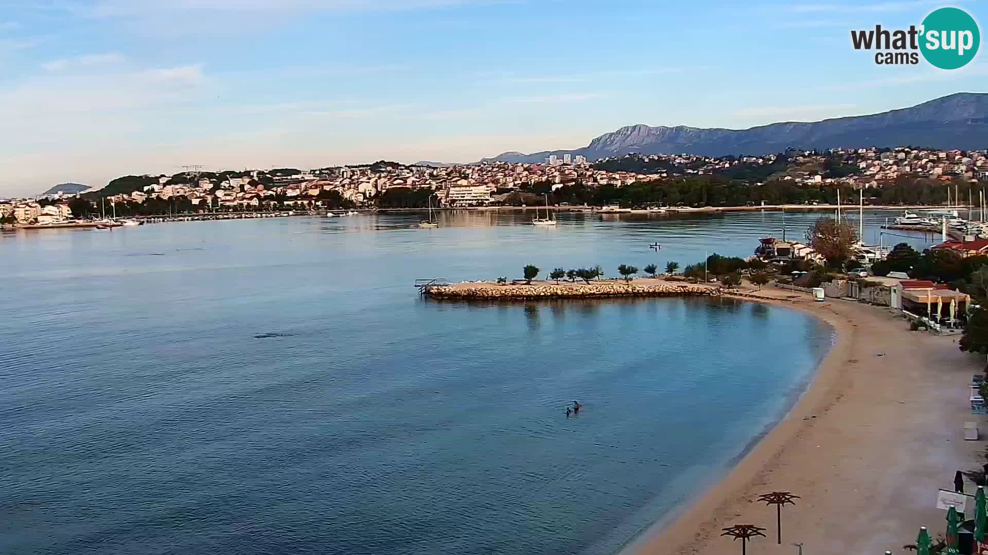 Spletna kamera Plaža Podstrana – Pogled v živo