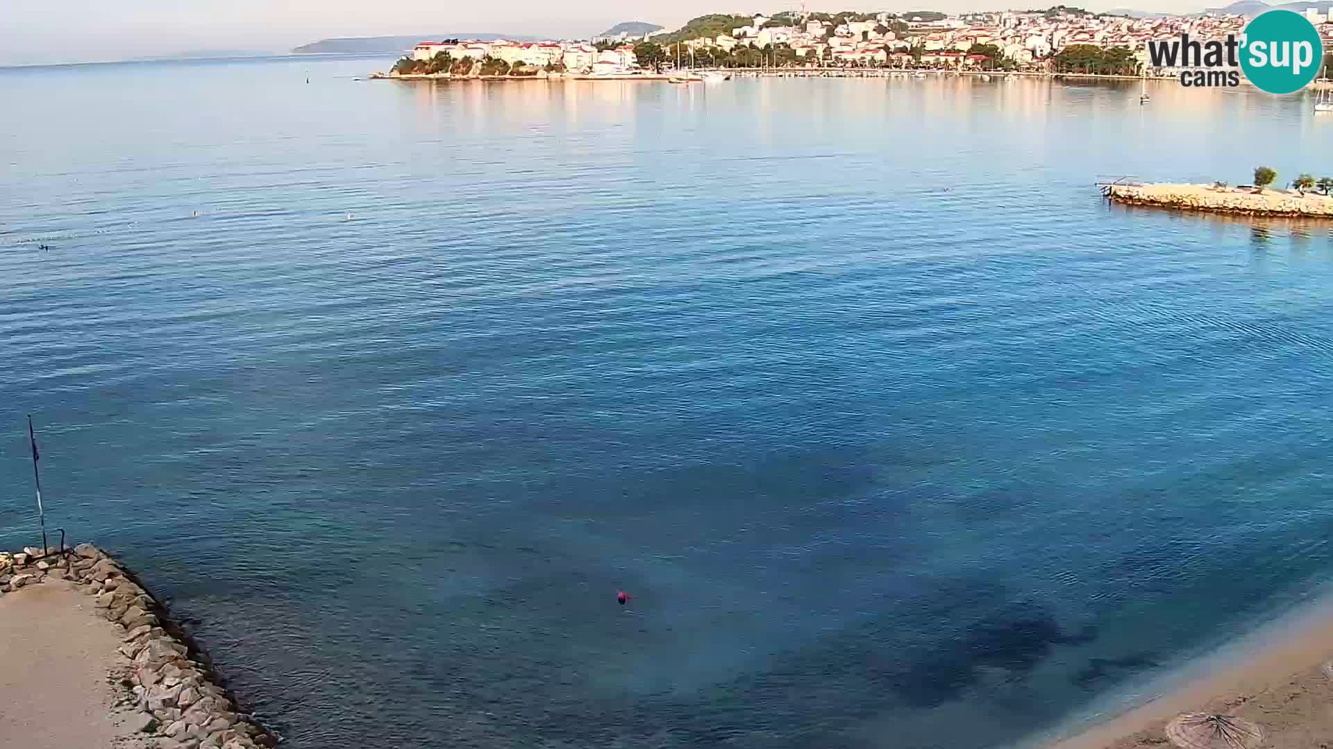 Spletna kamera Plaža Podstrana – Pogled v živo