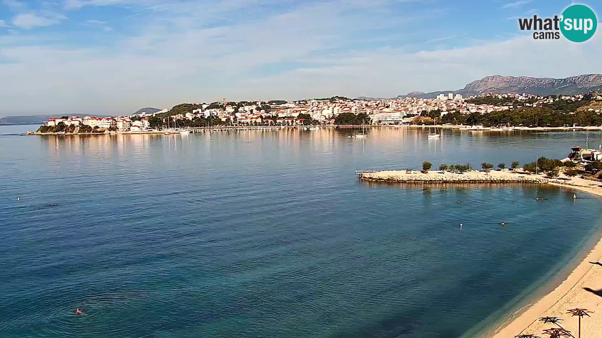 Webcam Playa de Podstrana – Vista en directo desde Hotel Split