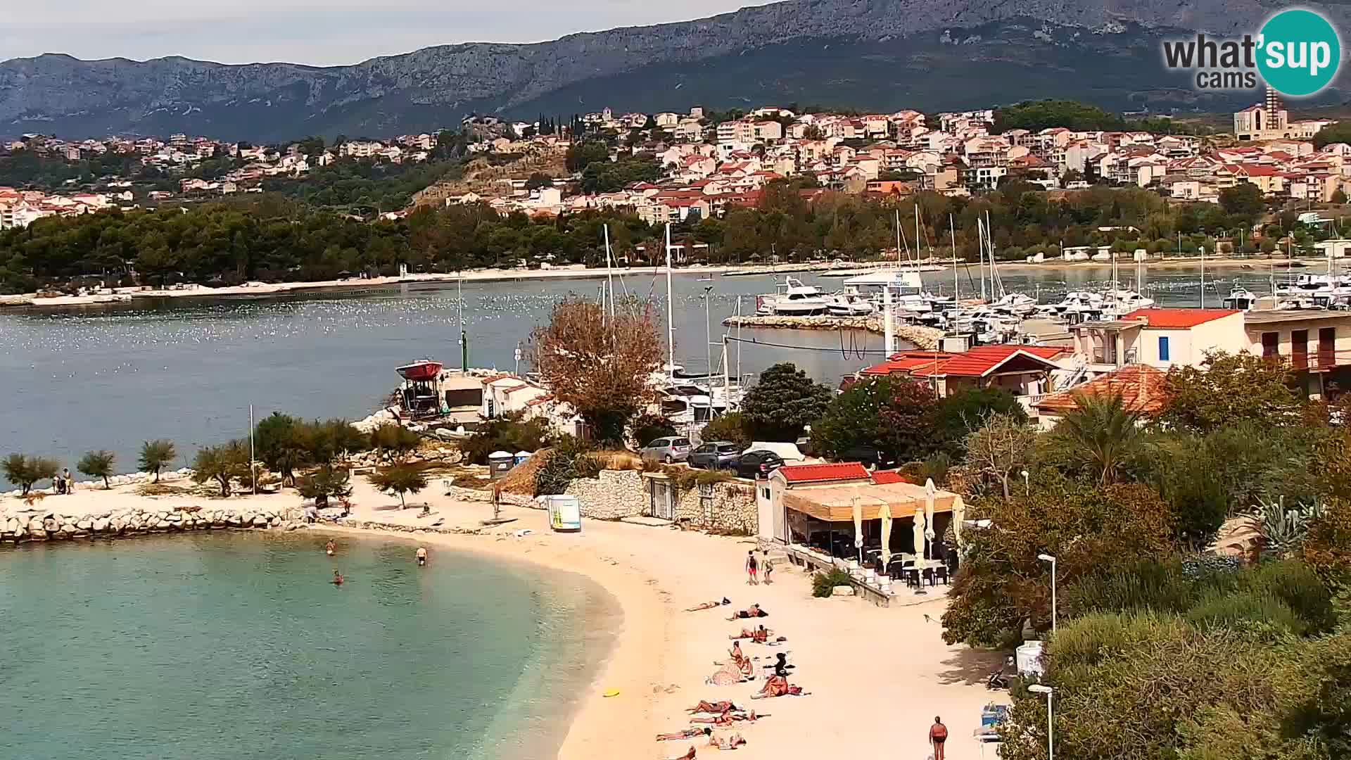Webcam plage de Podstrana – Vue en direct depuis Hotel Split
