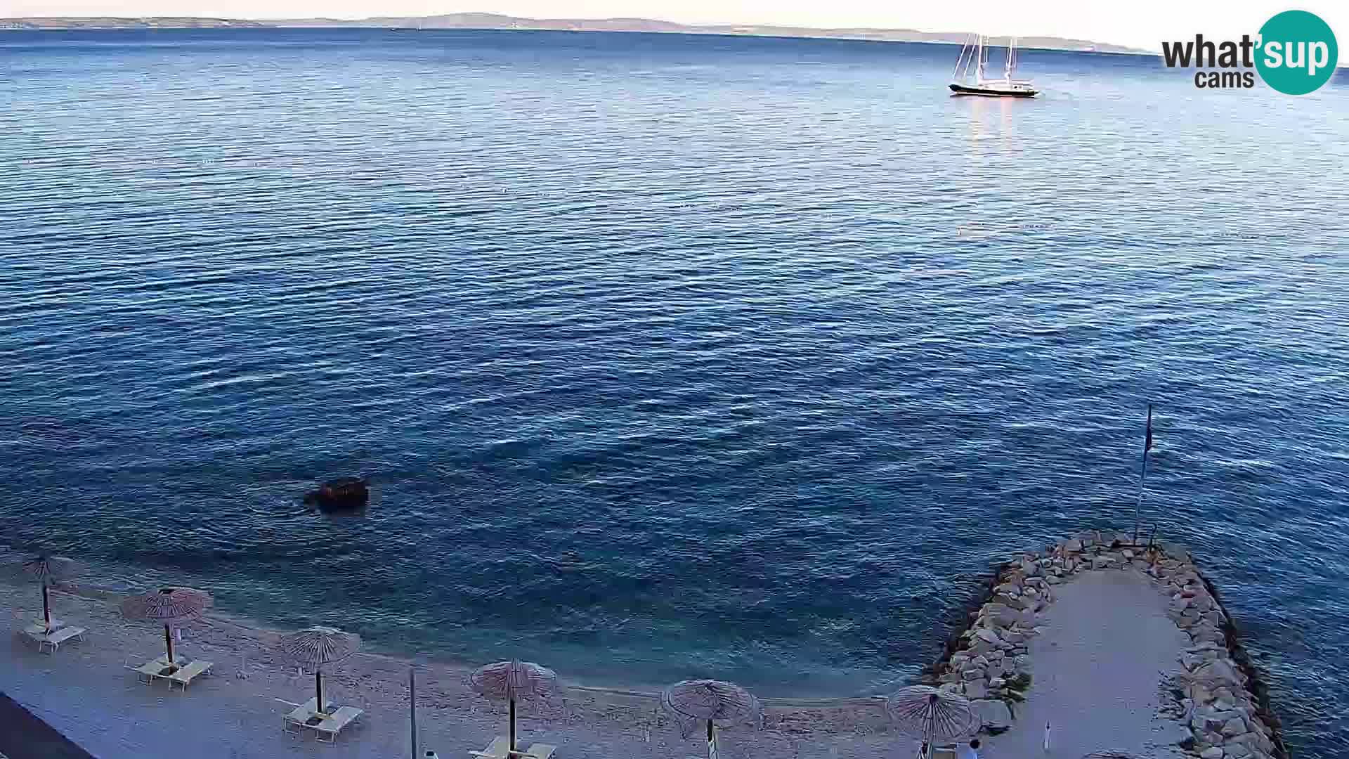Webcam plage de Podstrana – Vue en direct depuis Hotel Split