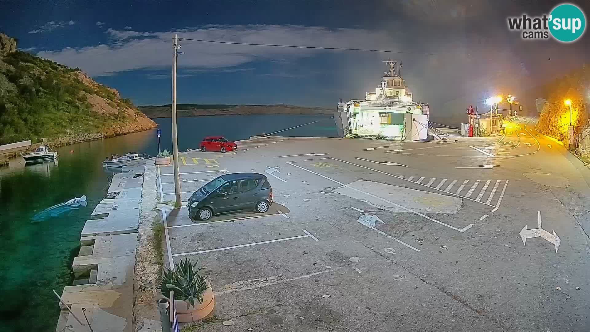 Webcam porto traghetti di Prizna – per l’isola di Pag
