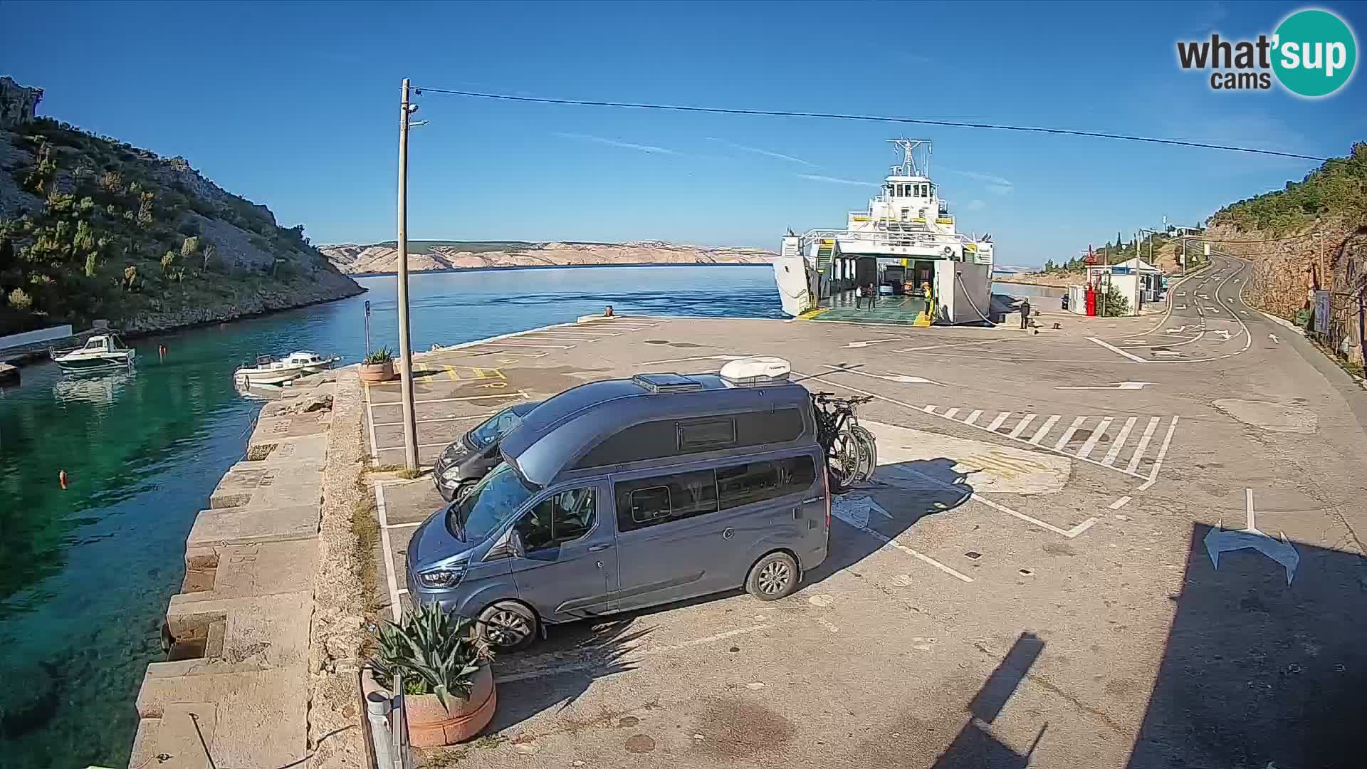 Webcam porto traghetti di Prizna – per l’isola di Pag