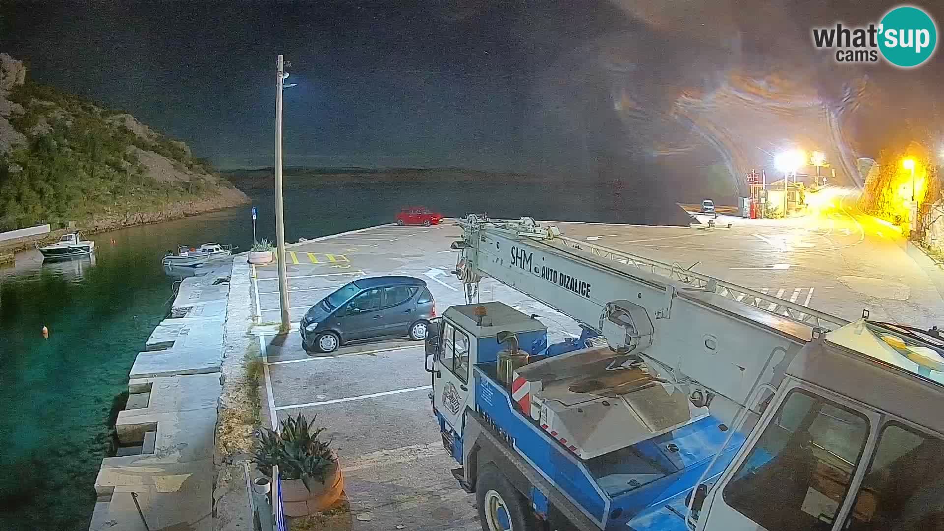 Webcam Fährhafen Prizna – zur Insel Pag