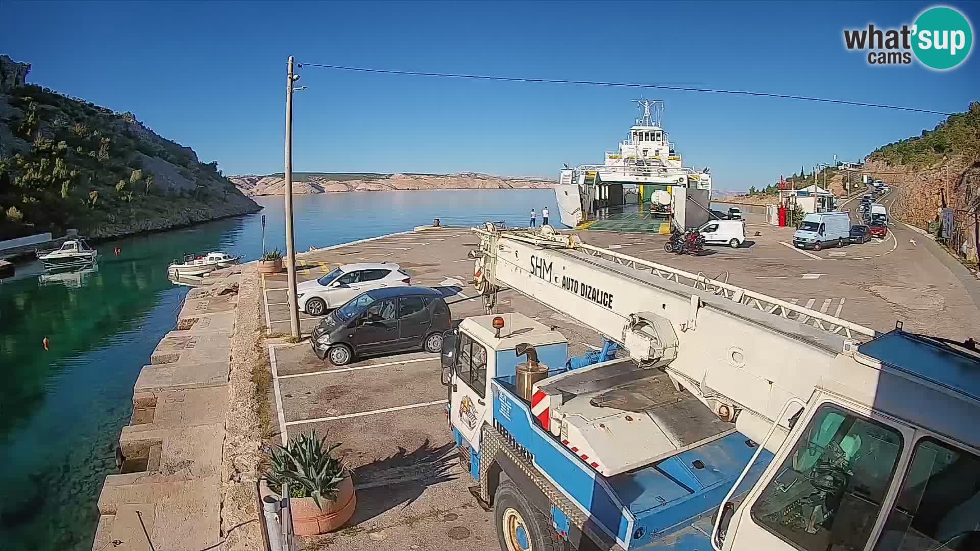 Webcam porto traghetti di Prizna – per l’isola di Pag