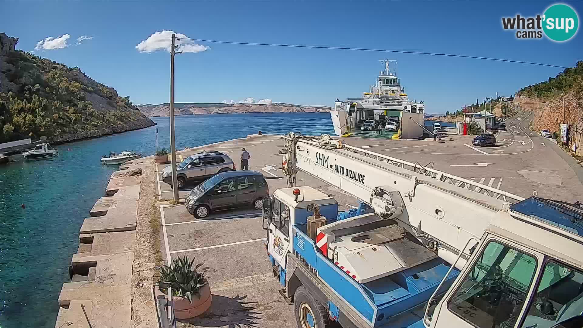 Webcam porto traghetti di Prizna – per l’isola di Pag