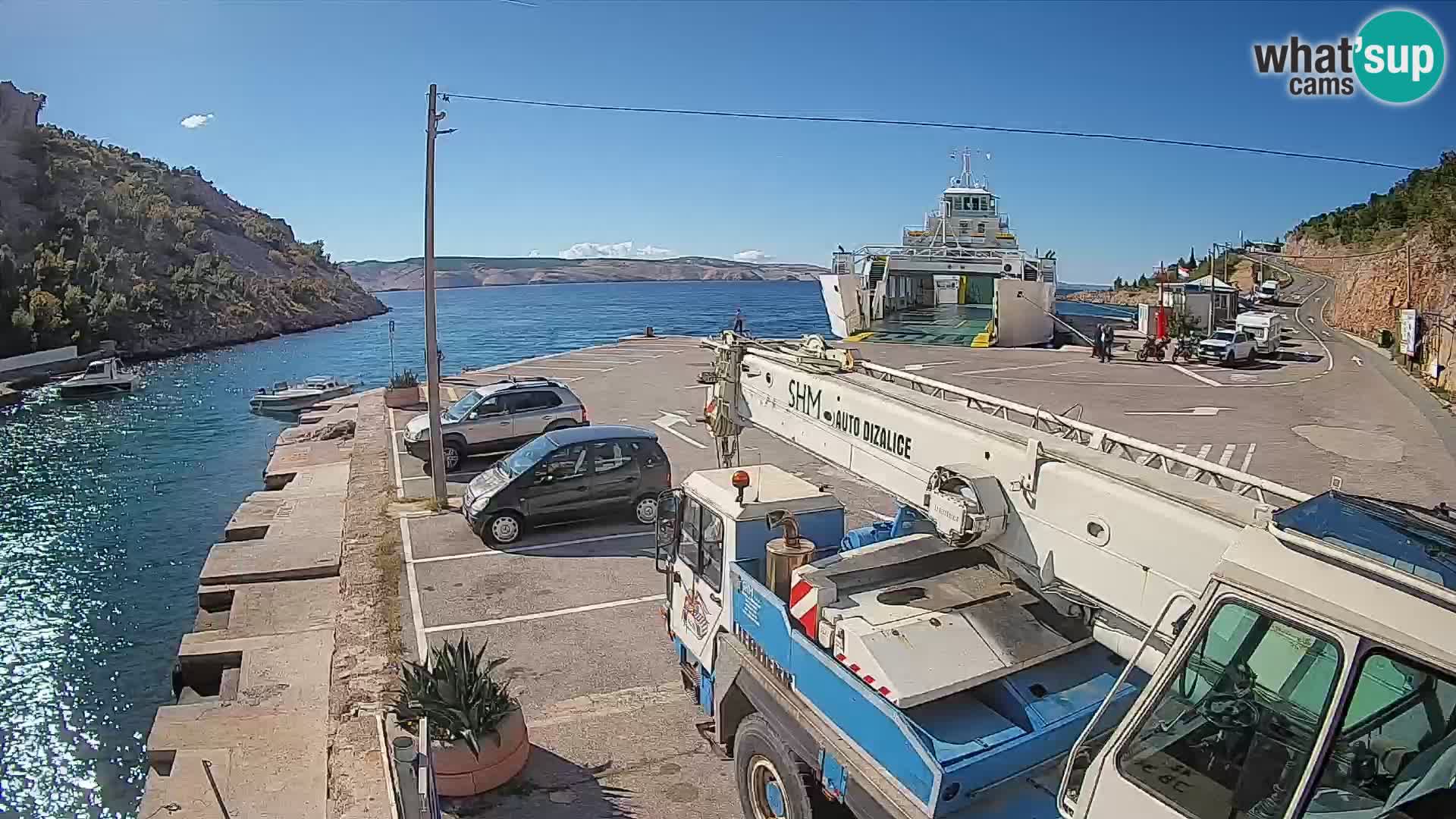 Webcam porto traghetti di Prizna – per l’isola di Pag