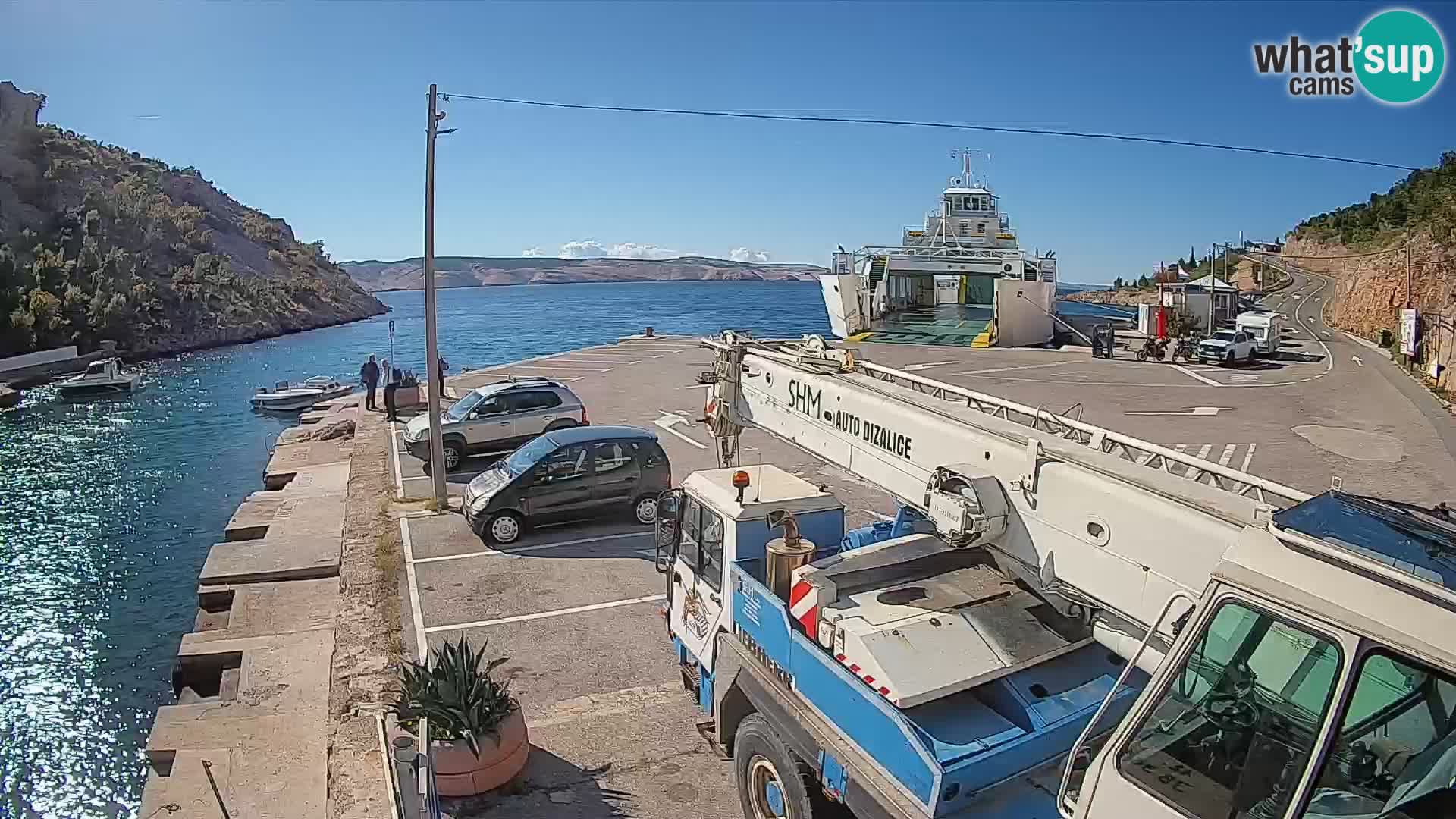 Webcam porto traghetti di Prizna – per l’isola di Pag