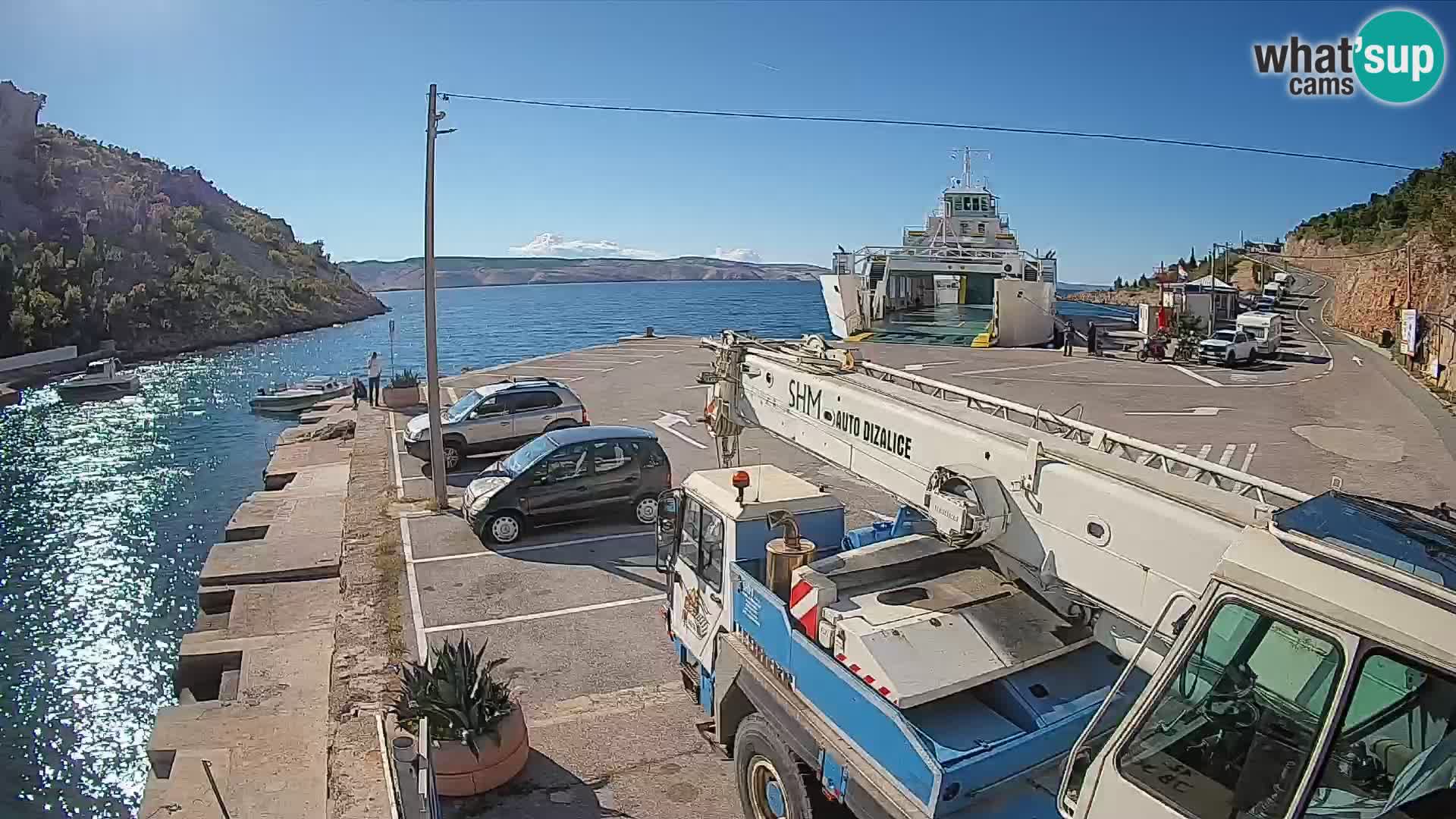 Webcam porto traghetti di Prizna – per l’isola di Pag
