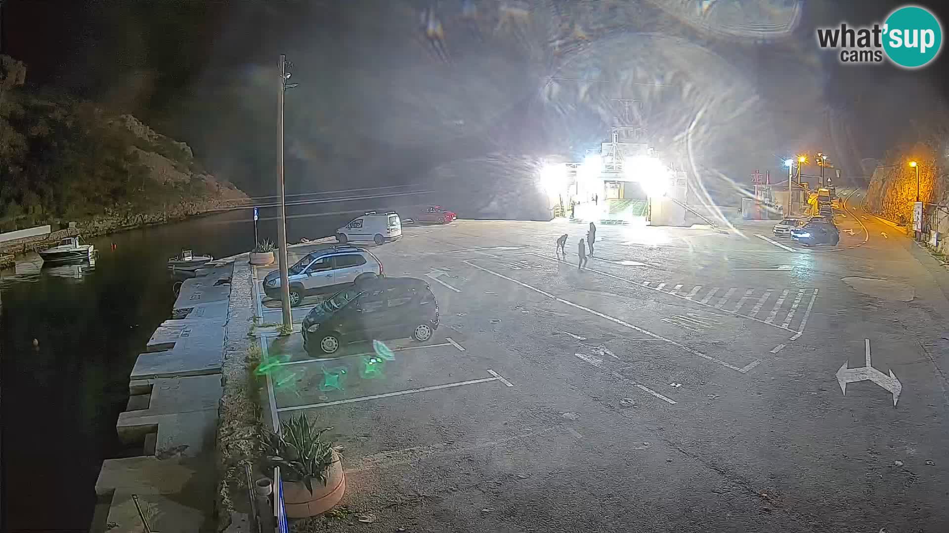 Webcam Fährhafen Prizna – zur Insel Pag