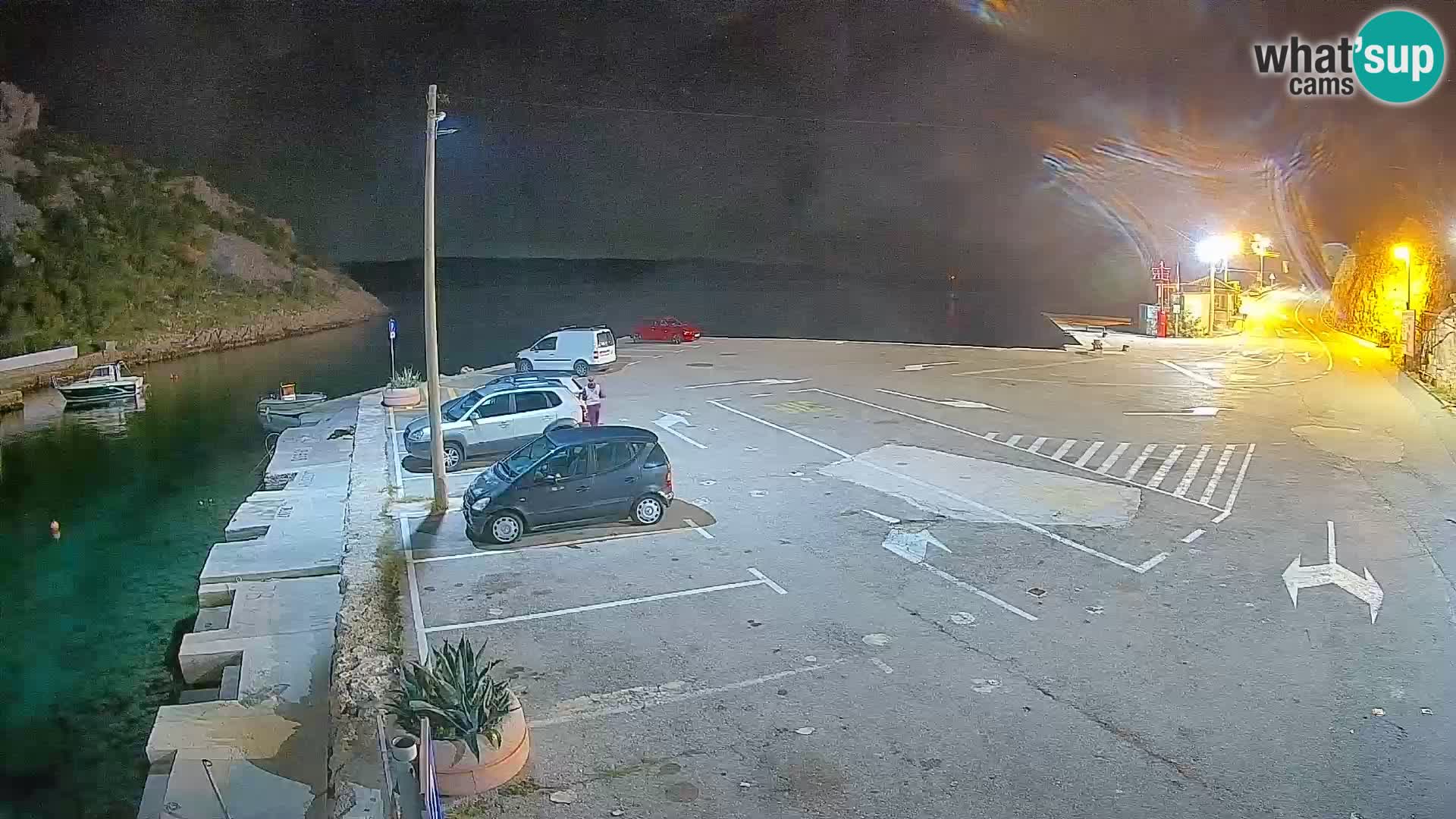 Webcam Prizna ferry port to Pag island