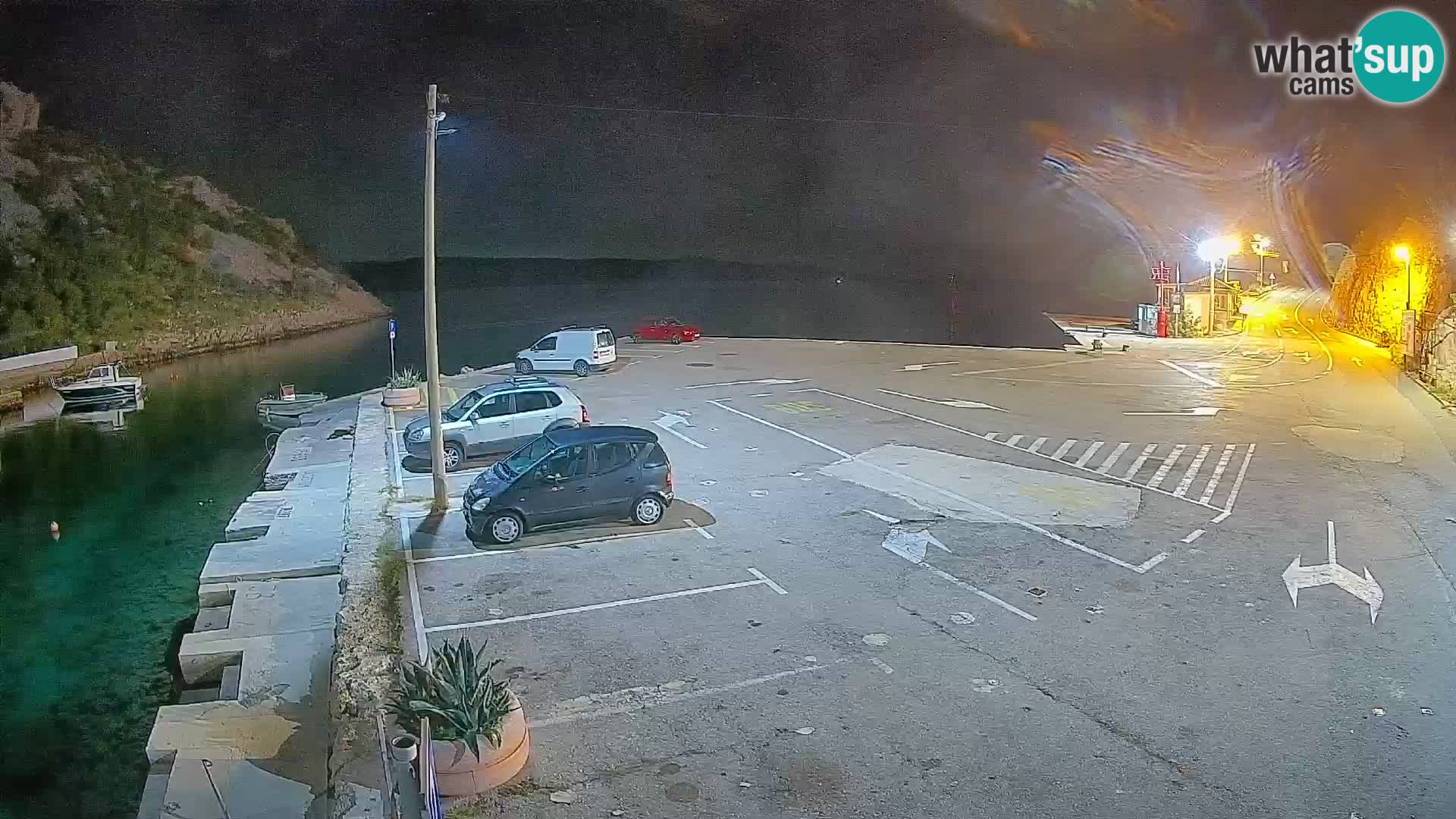 Webcam port de ferry de Prizna – vers l’île de Pag