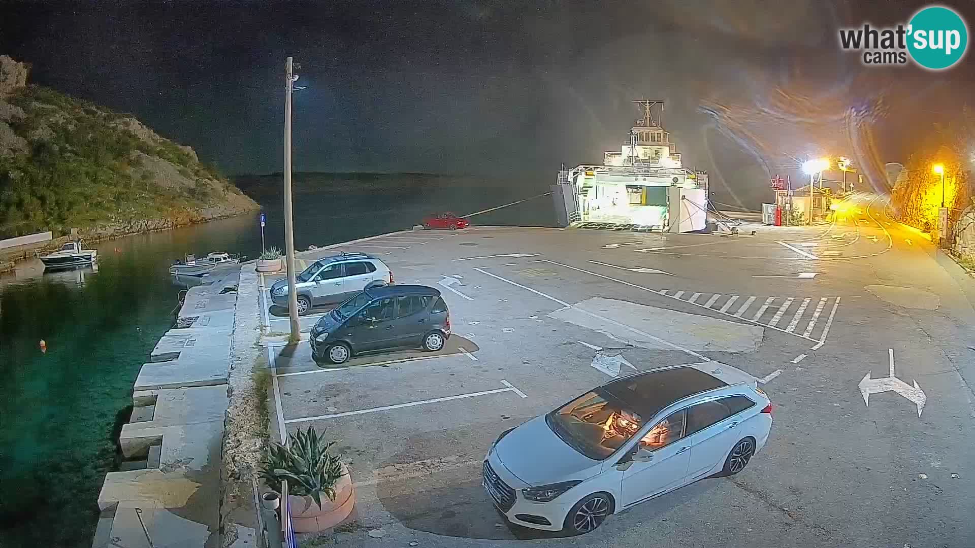 Webcam Fährhafen Prizna – zur Insel Pag