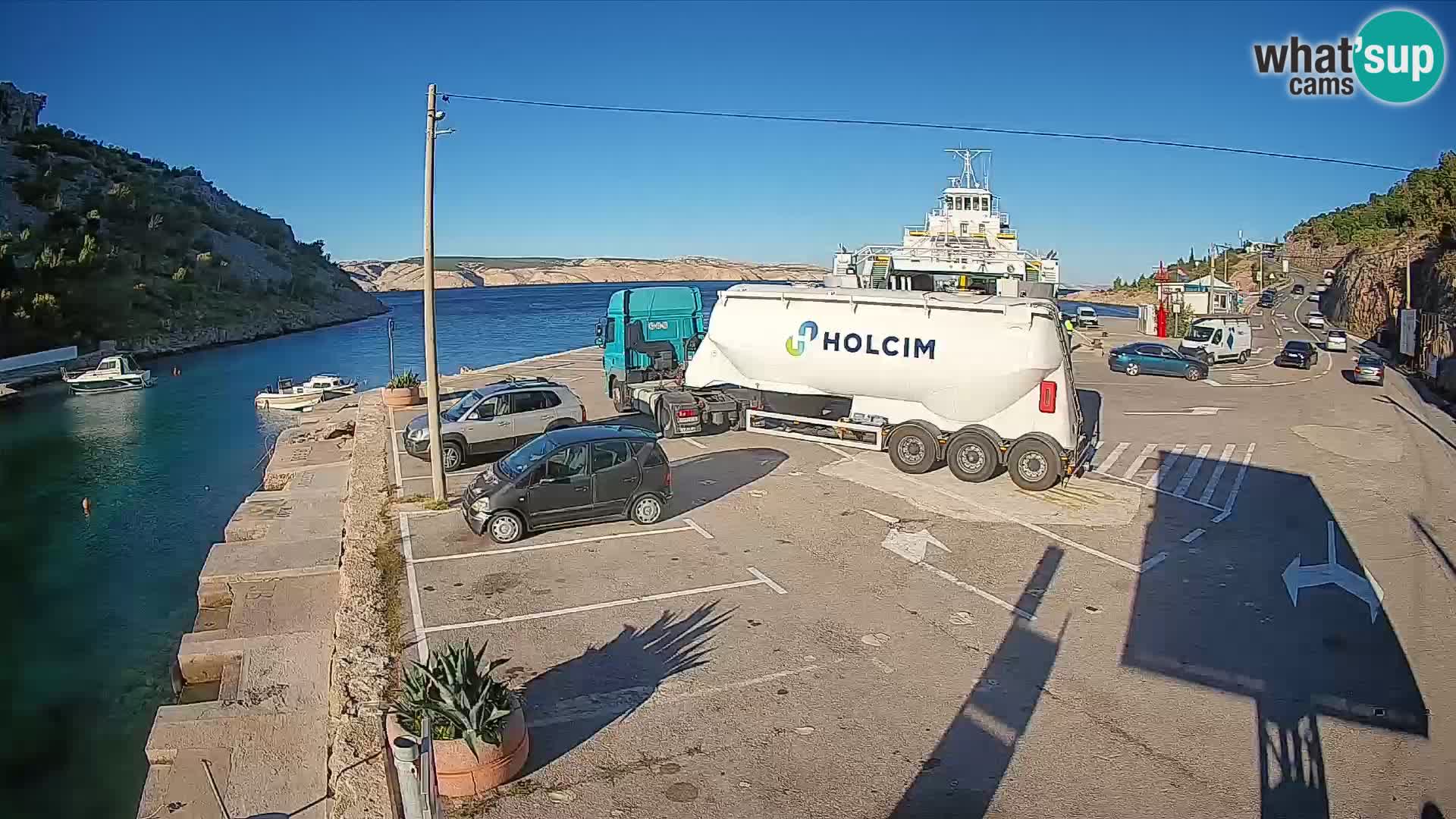 Webcam porto traghetti di Prizna – per l’isola di Pag