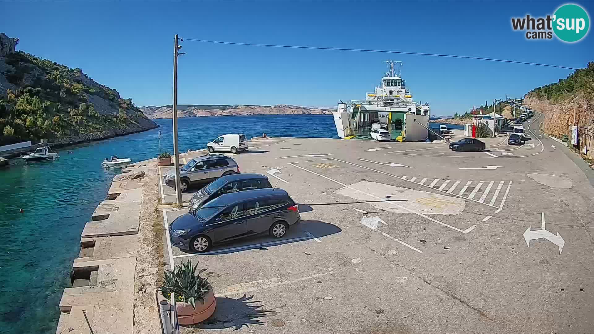Webcam porto traghetti di Prizna – per l’isola di Pag
