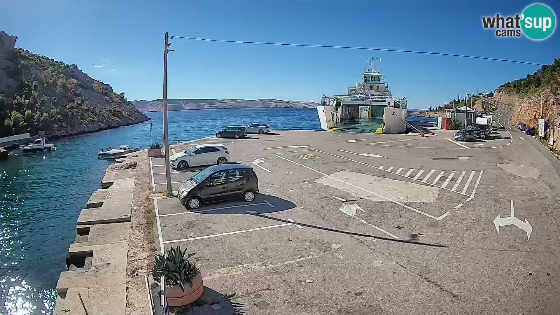 Webcam porto traghetti di Prizna – per l’isola di Pag