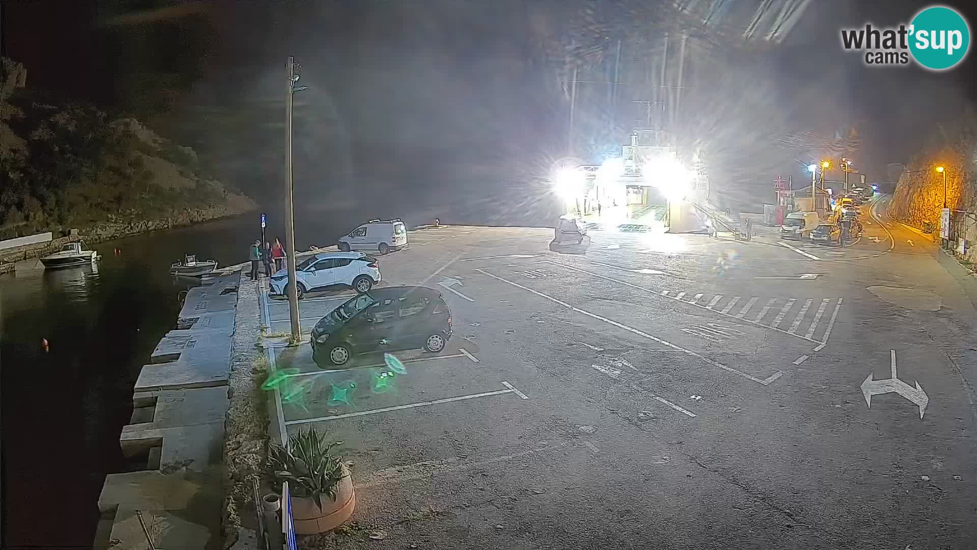 Webcam Prizna ferry port to Pag island