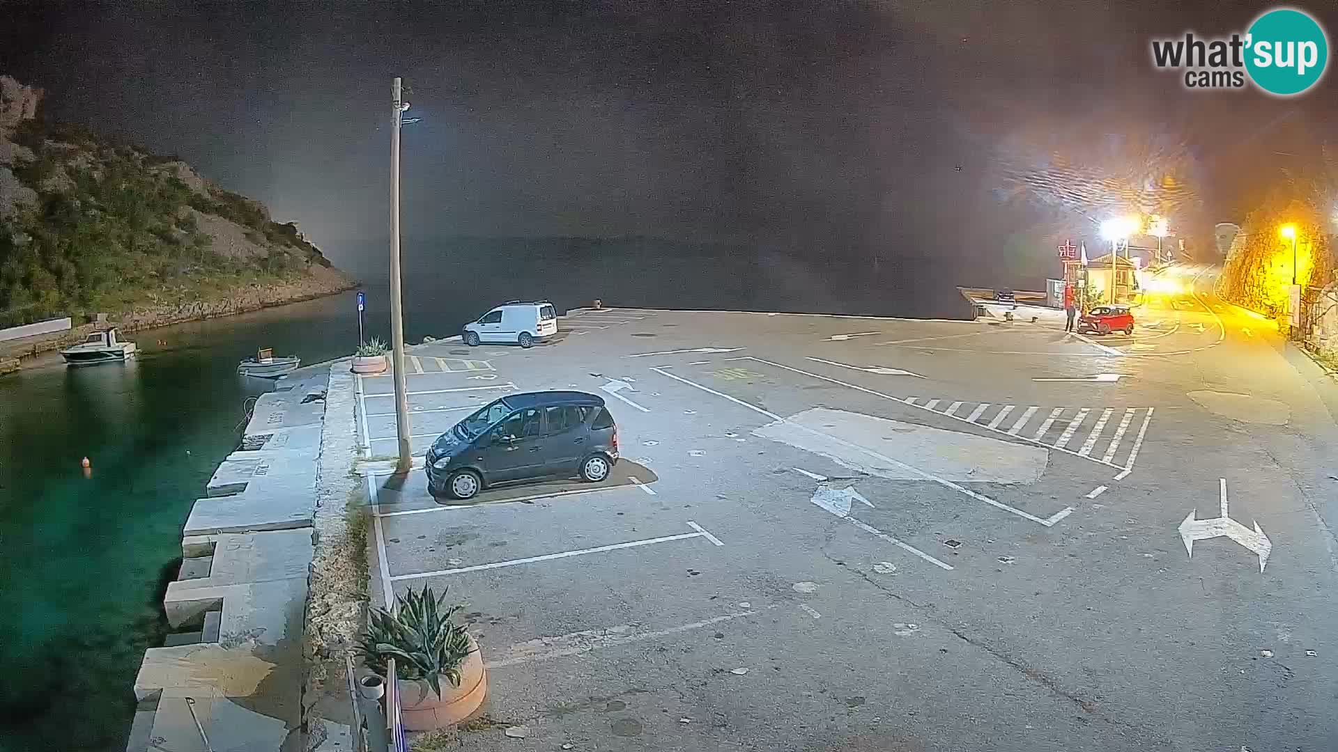 Webcam port de ferry de Prizna – vers l’île de Pag