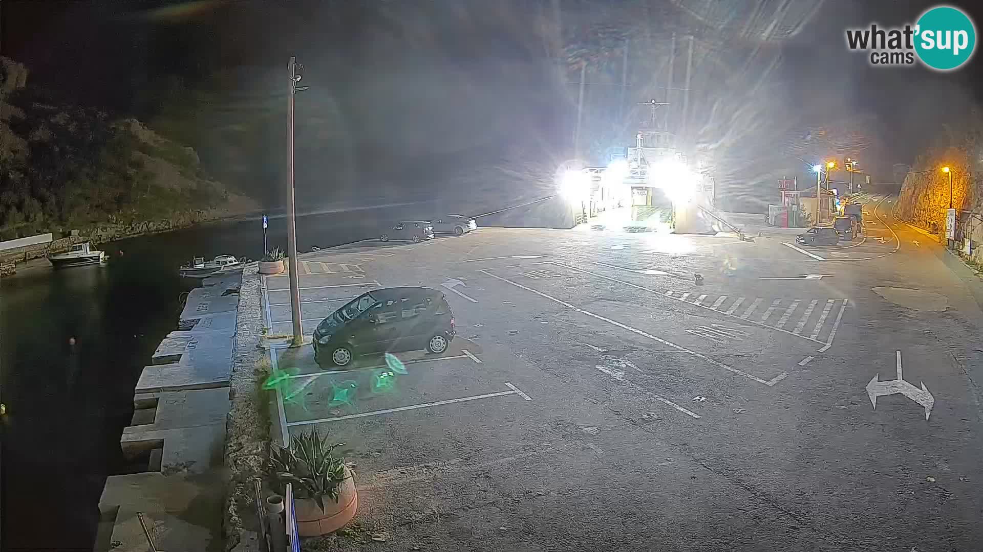 Webcam Prizna ferry port to Pag island