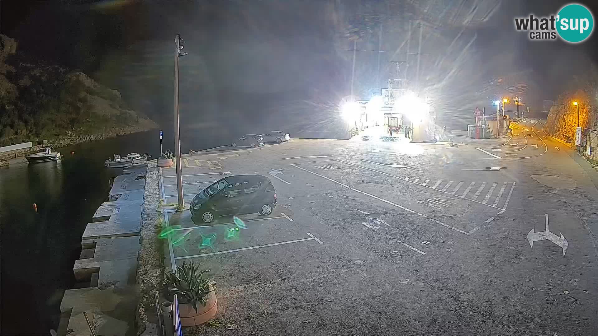 Webcam Fährhafen Prizna – zur Insel Pag