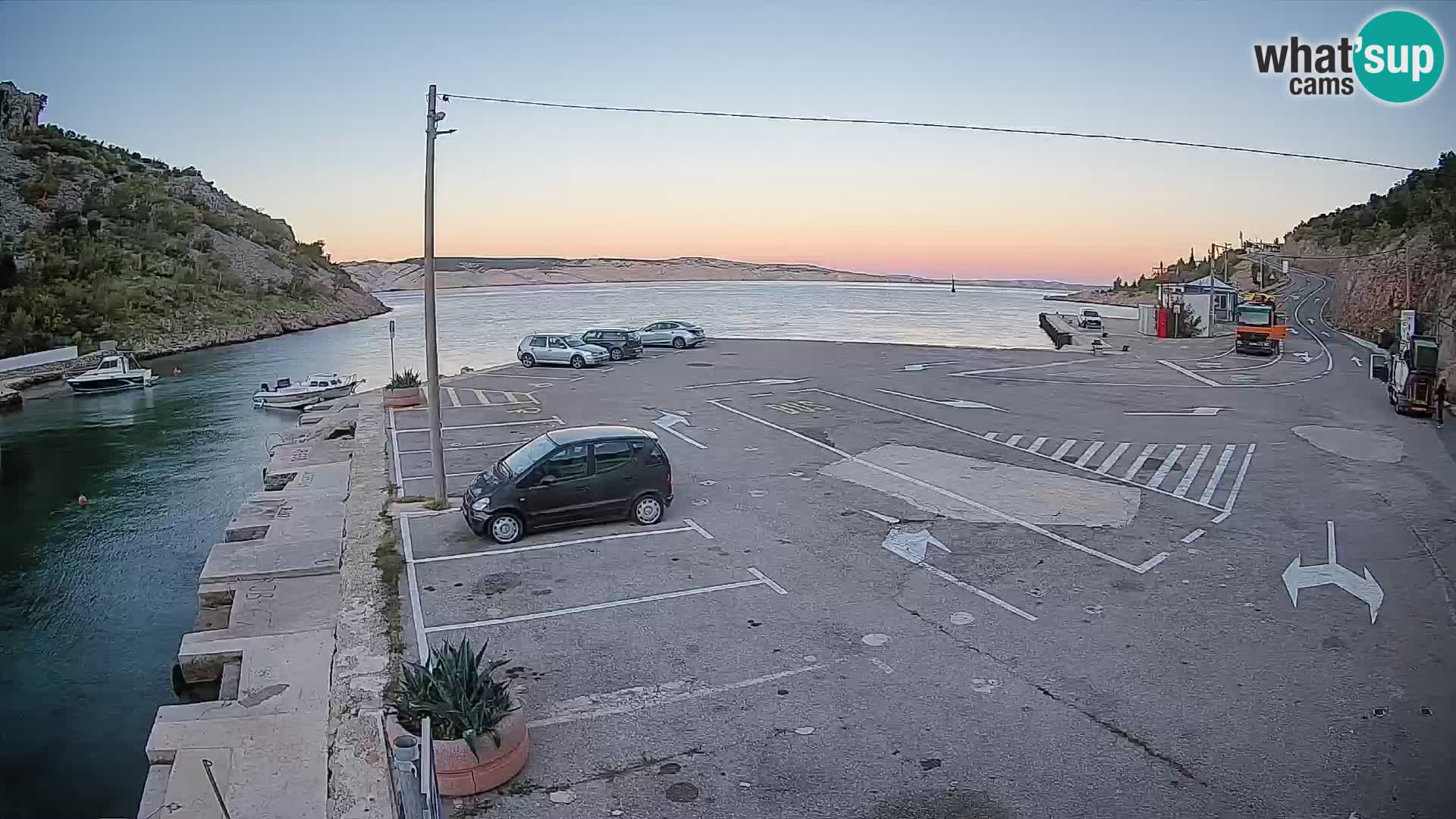 Webcam porto traghetti di Prizna – per l’isola di Pag