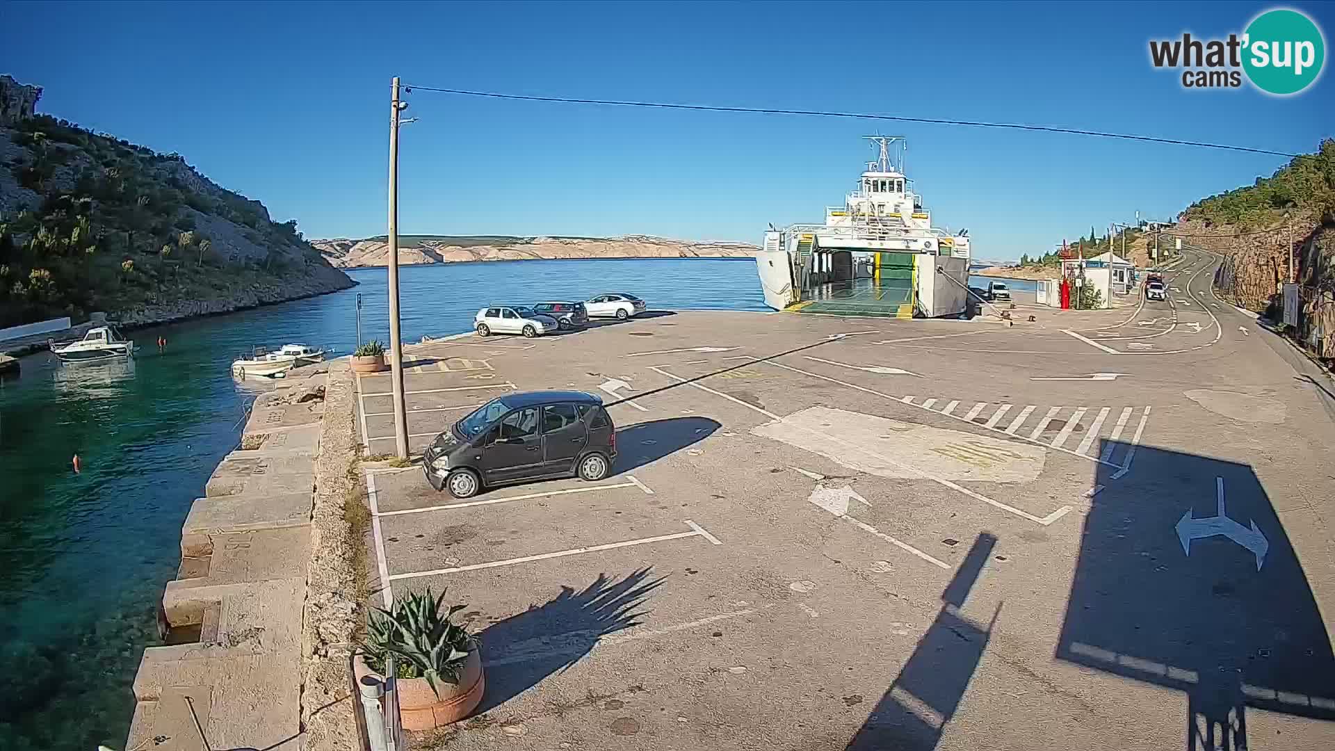 Webcam porto traghetti di Prizna – per l’isola di Pag