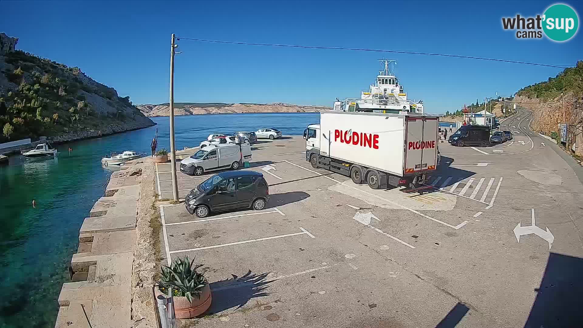 Webcam porto traghetti di Prizna – per l’isola di Pag