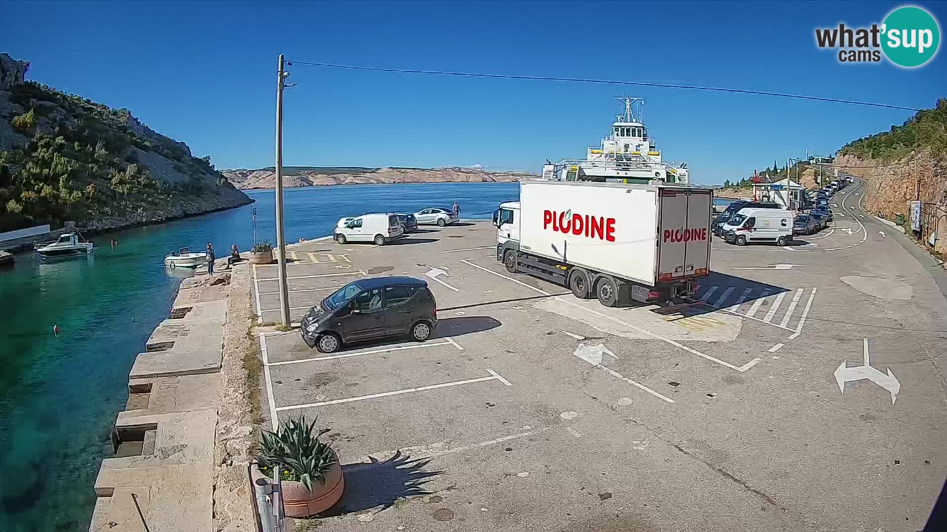 Webcam porto traghetti di Prizna – per l’isola di Pag