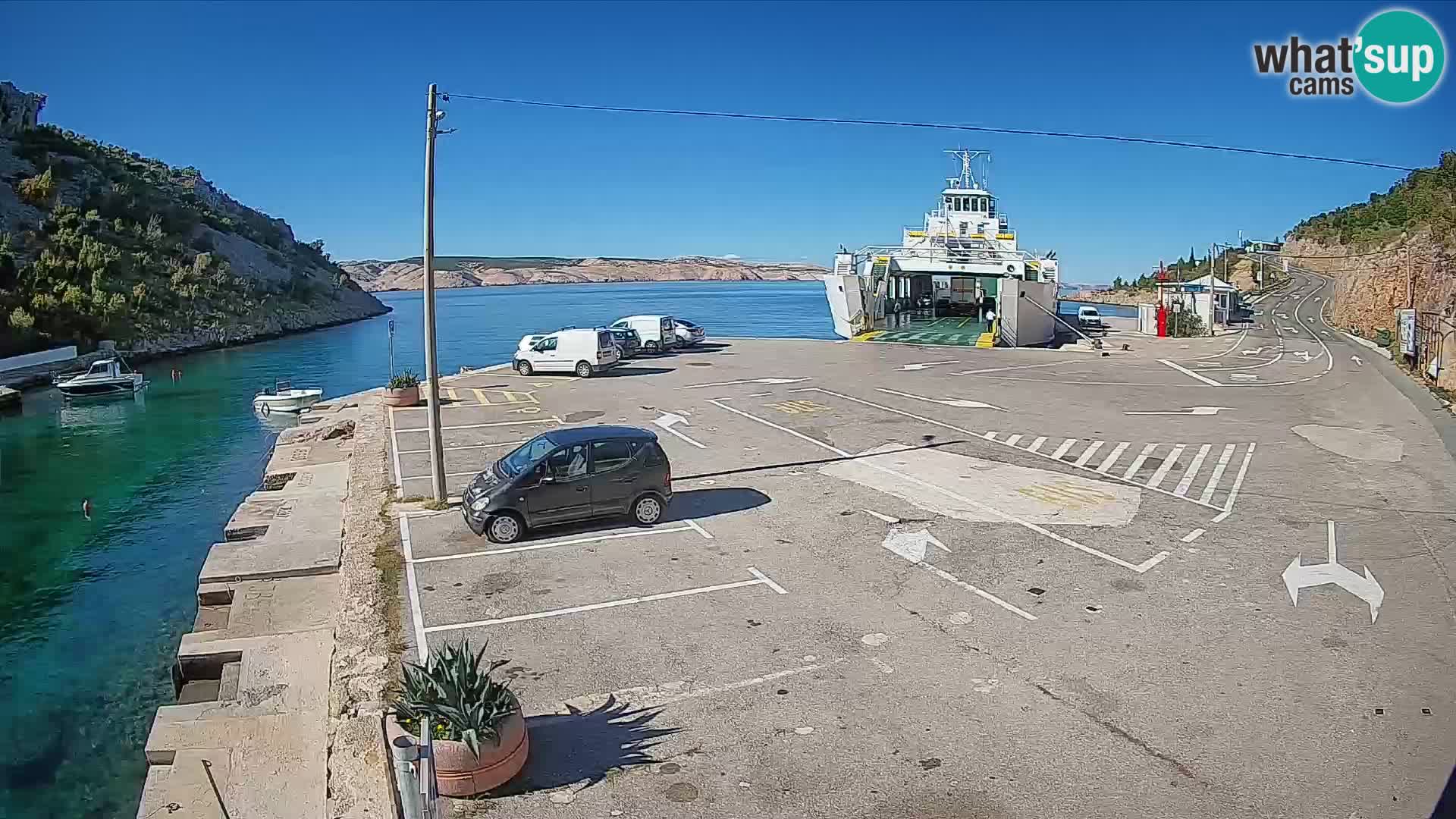 Webcam porto traghetti di Prizna – per l’isola di Pag