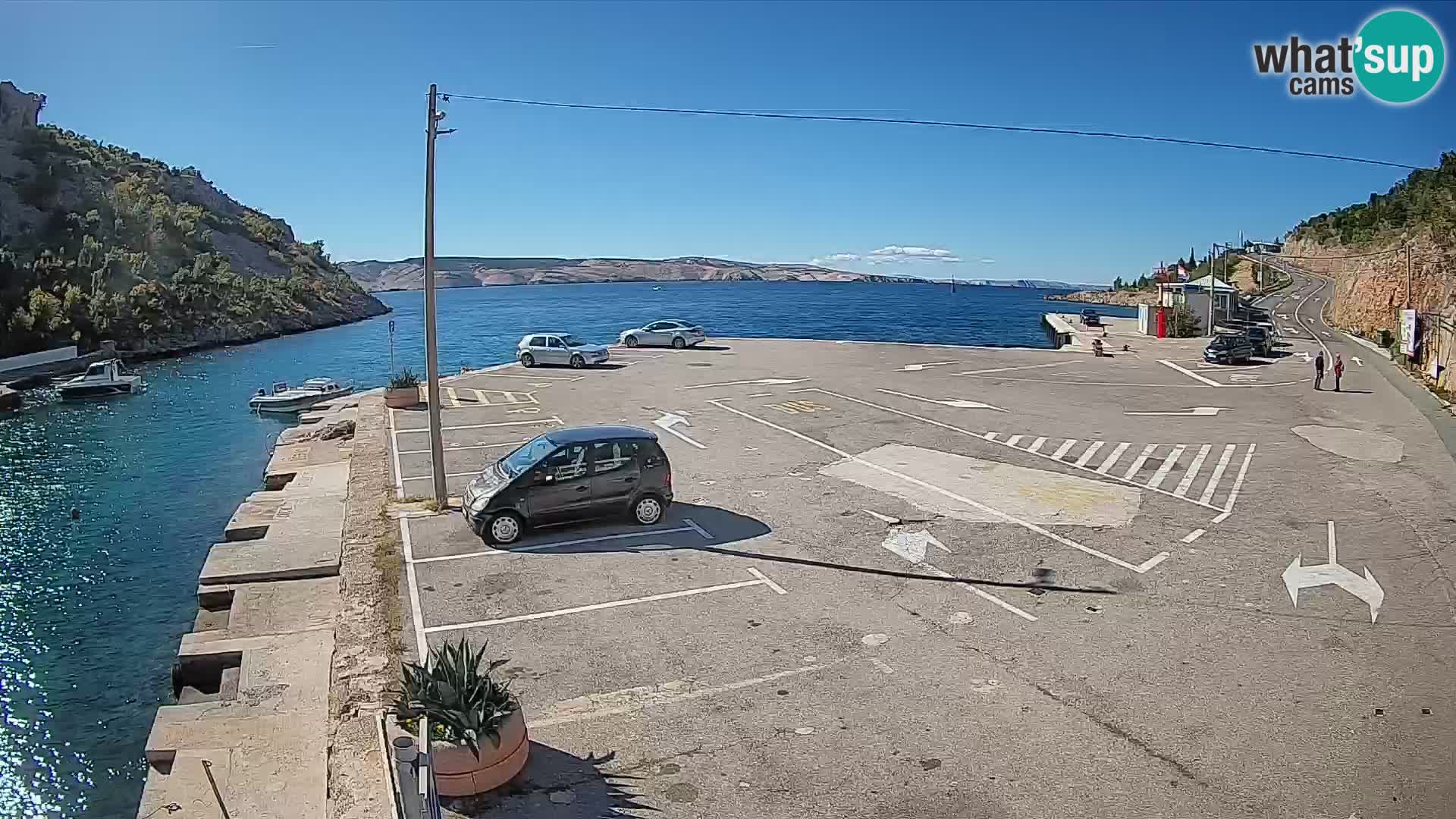 Webcam Fährhafen Prizna – zur Insel Pag