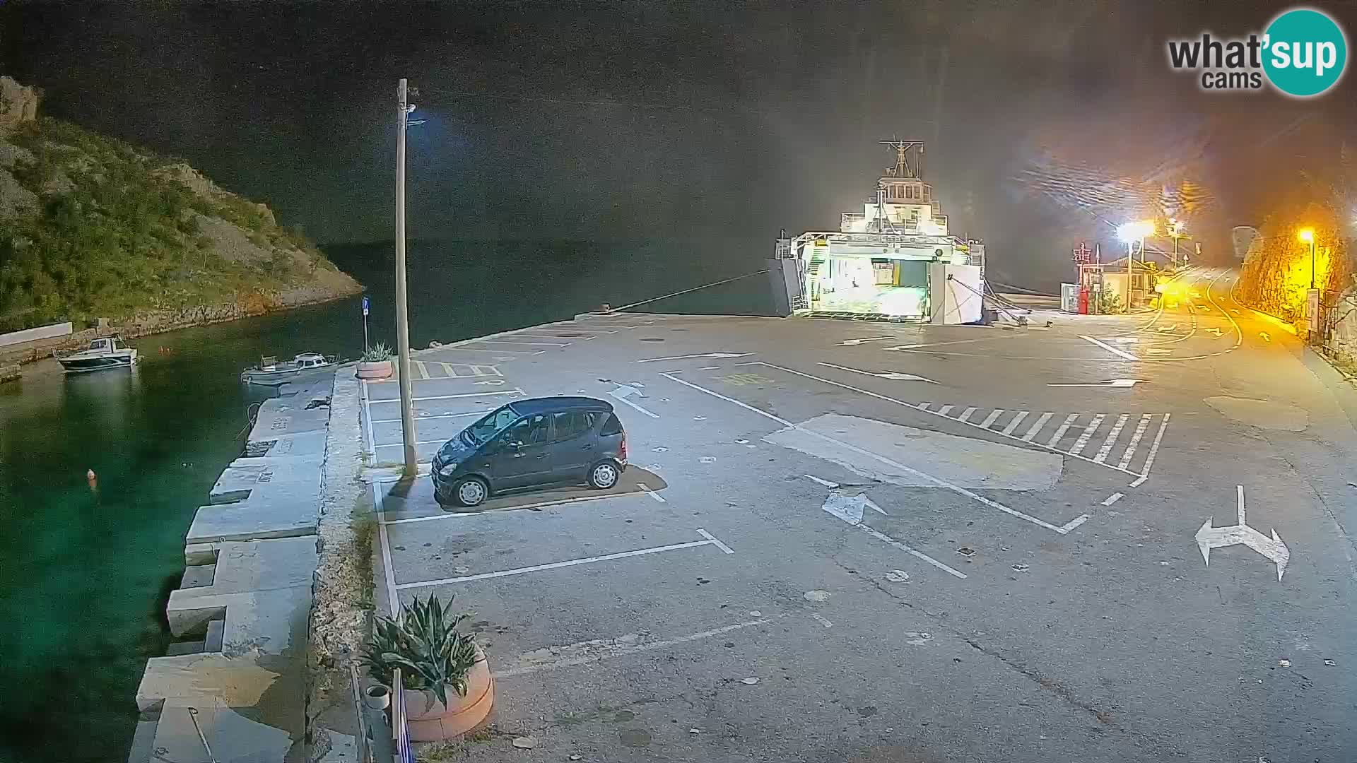 Webcam Fährhafen Prizna – zur Insel Pag
