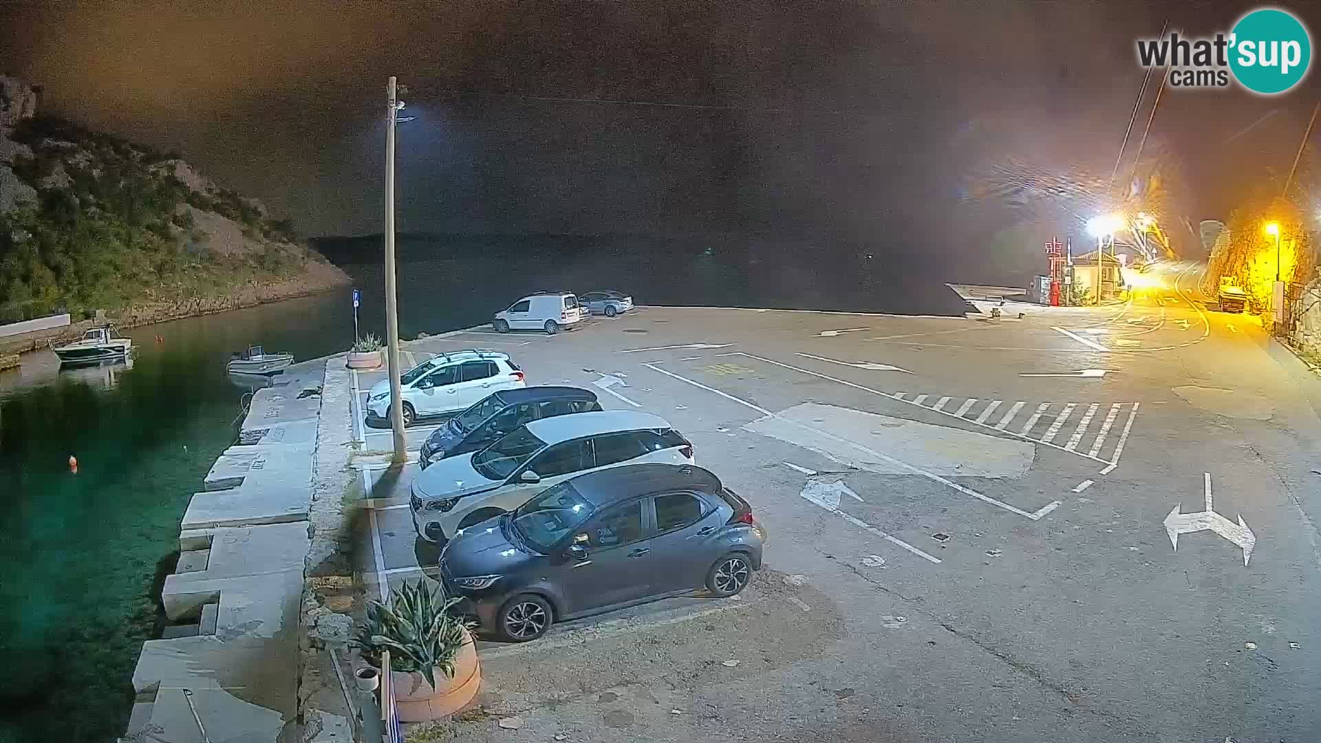 Webcam Fährhafen Prizna – zur Insel Pag