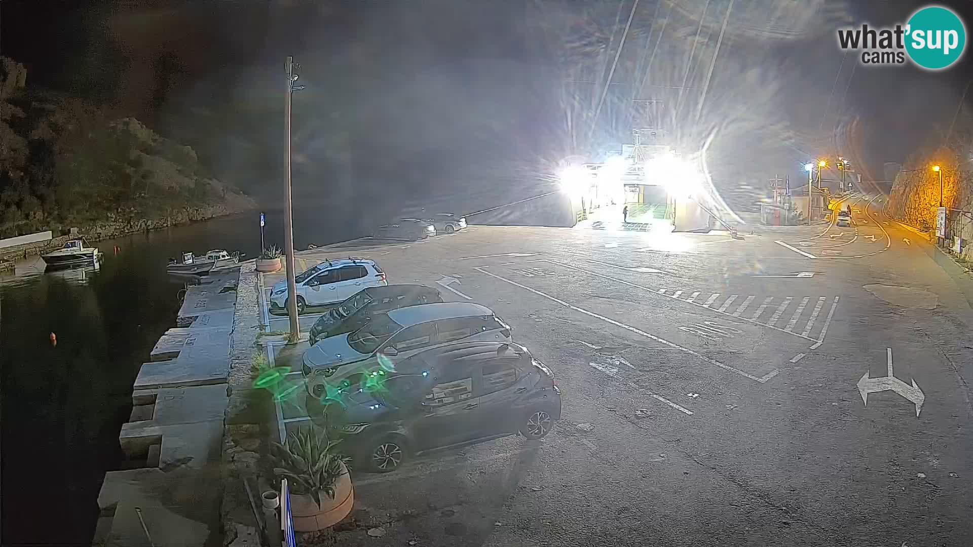 Webcam Fährhafen Prizna – zur Insel Pag