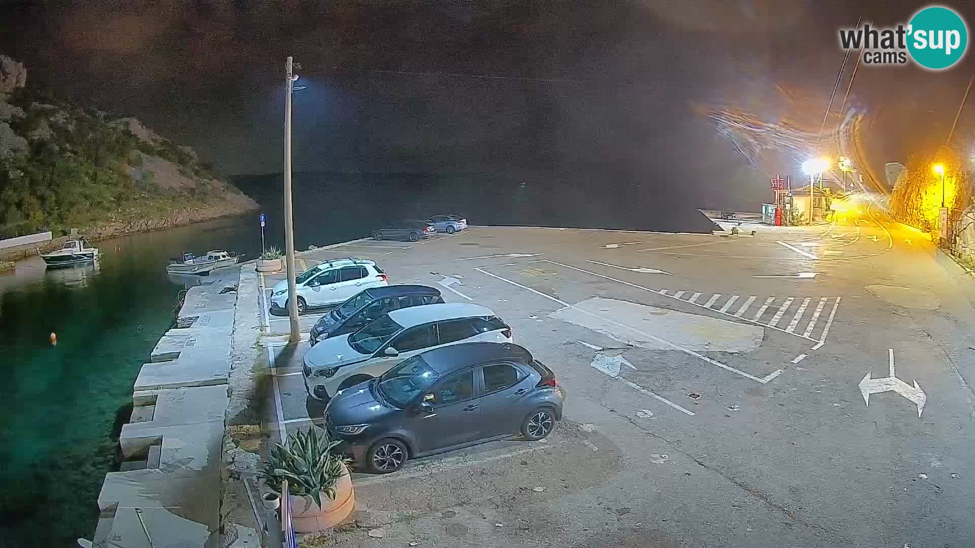 Webcam Prizna ferry port to Pag island