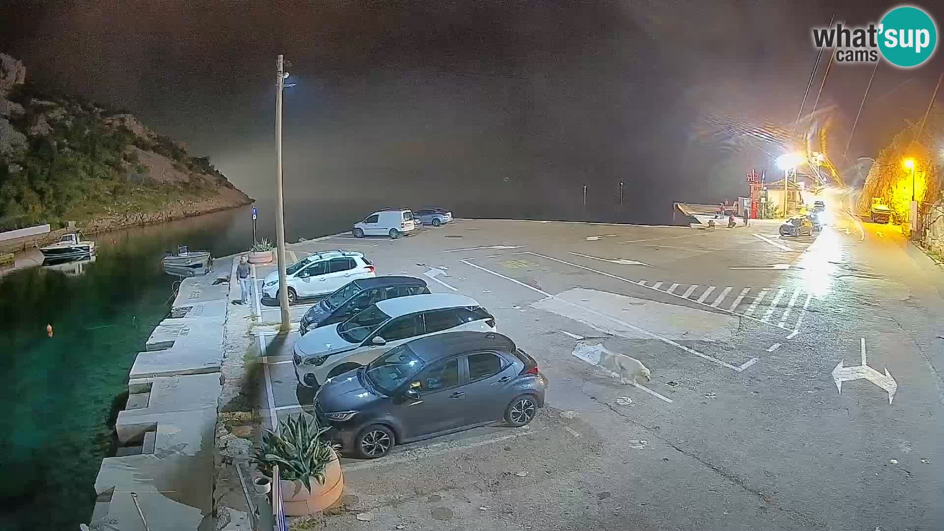 Webcam Fährhafen Prizna – zur Insel Pag