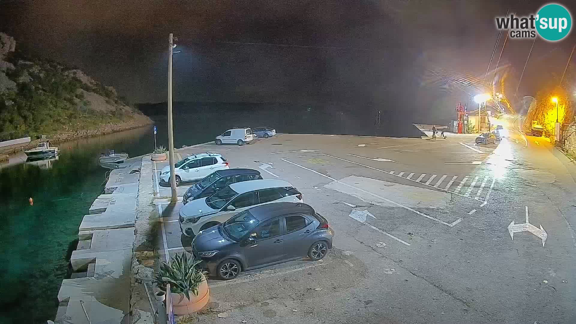 Webcam port de ferry de Prizna – vers l’île de Pag