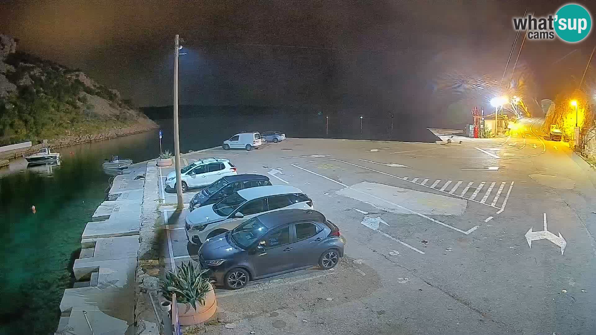 Webcam Fährhafen Prizna – zur Insel Pag