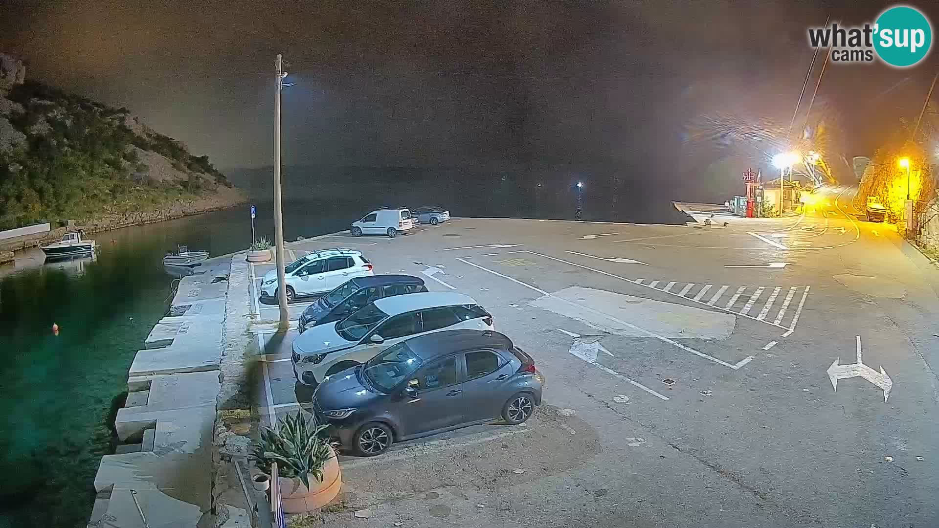 Webcam port de ferry de Prizna – vers l’île de Pag