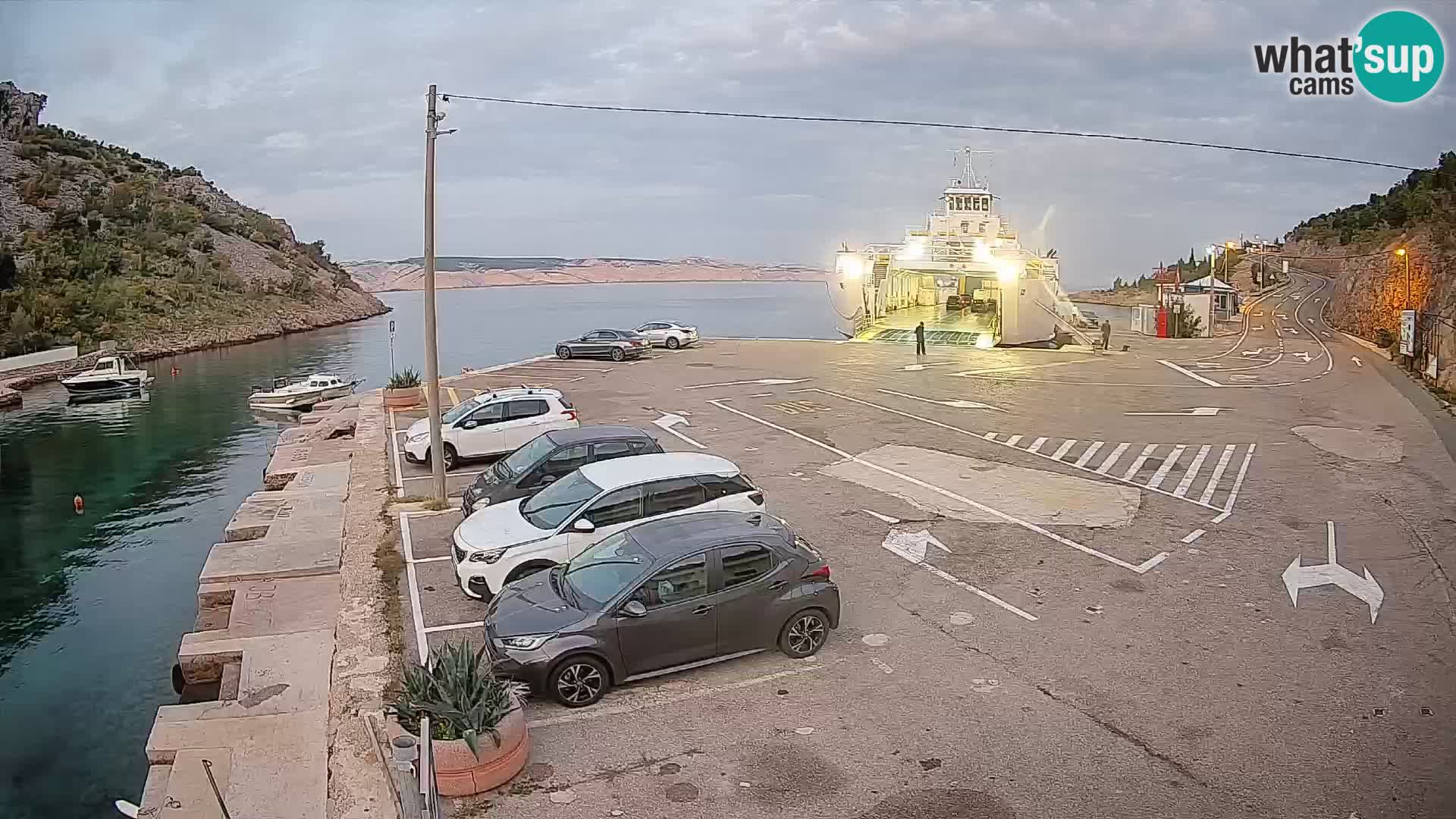 Webcam porto traghetti di Prizna – per l’isola di Pag