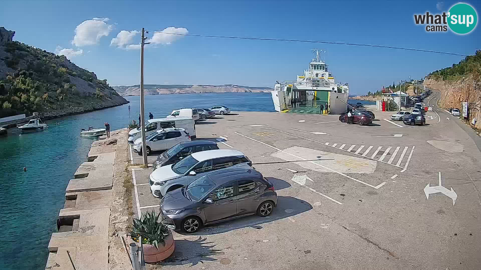 Webcam porto traghetti di Prizna – per l’isola di Pag
