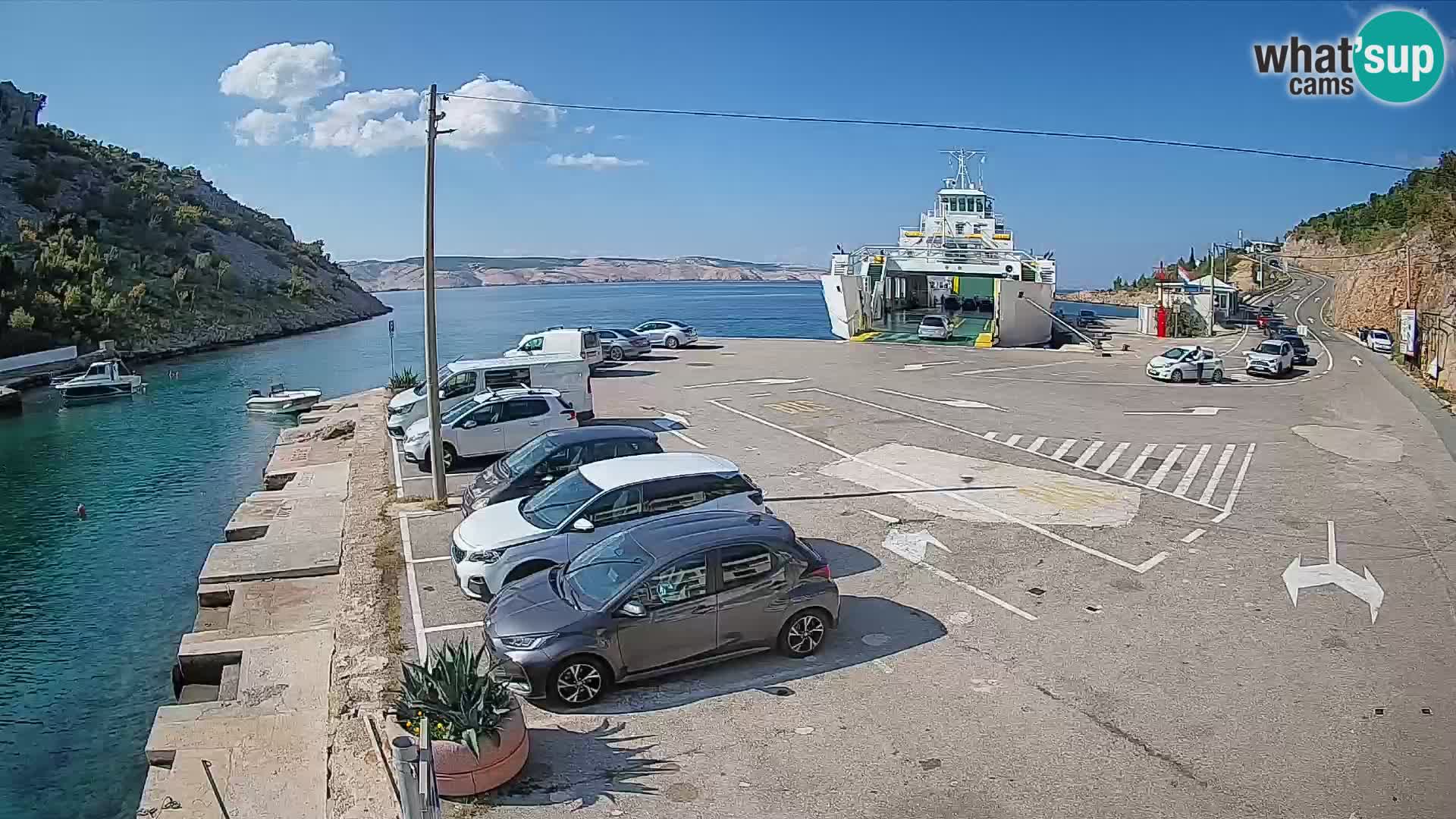Webcam porto traghetti di Prizna – per l’isola di Pag