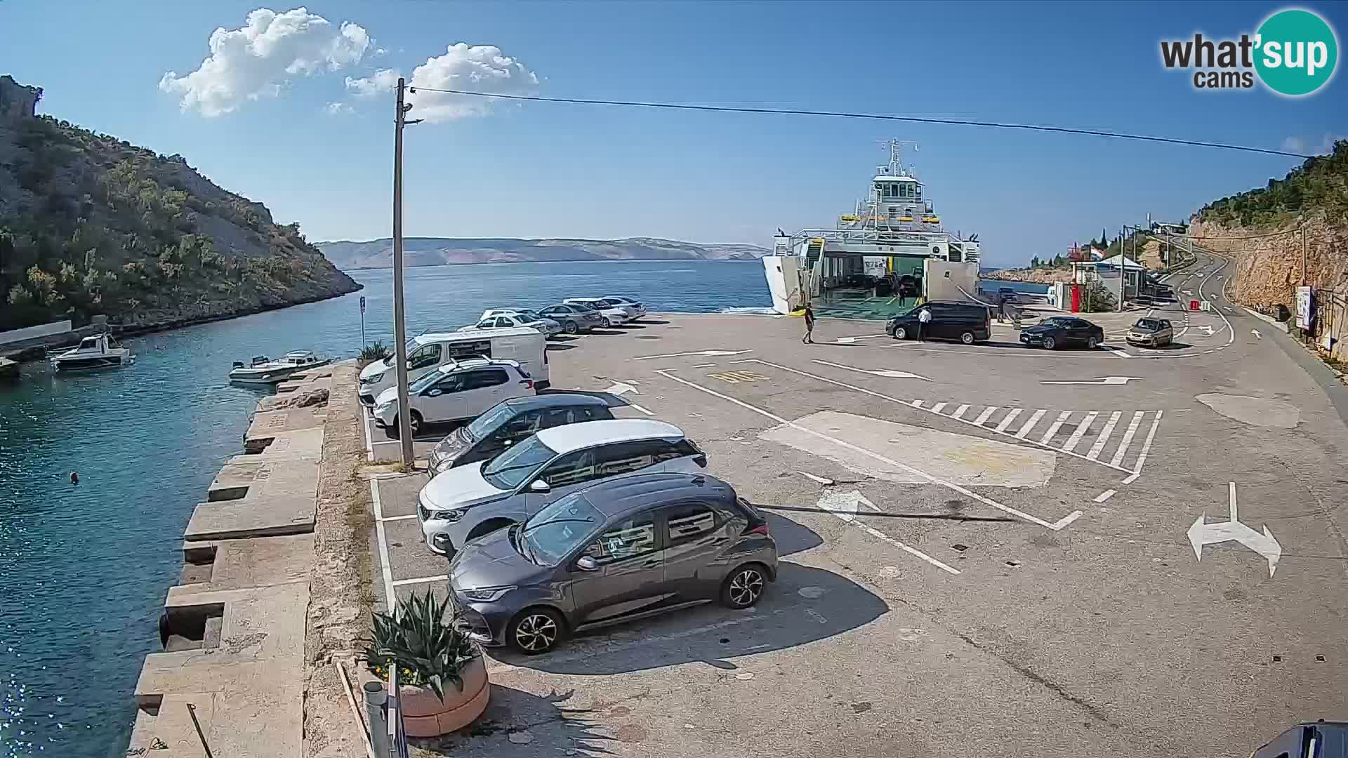 Webcam porto traghetti di Prizna – per l’isola di Pag