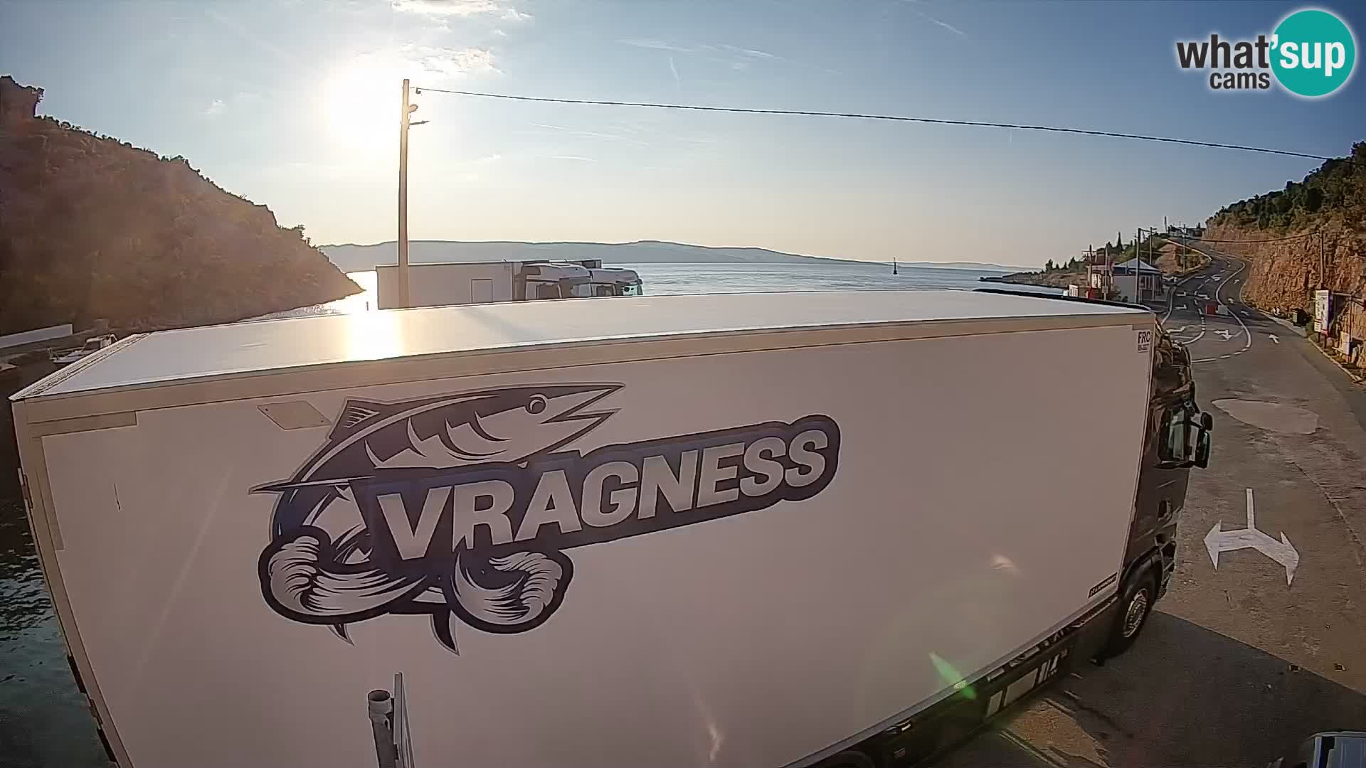 Webcam Fährhafen Prizna – zur Insel Pag