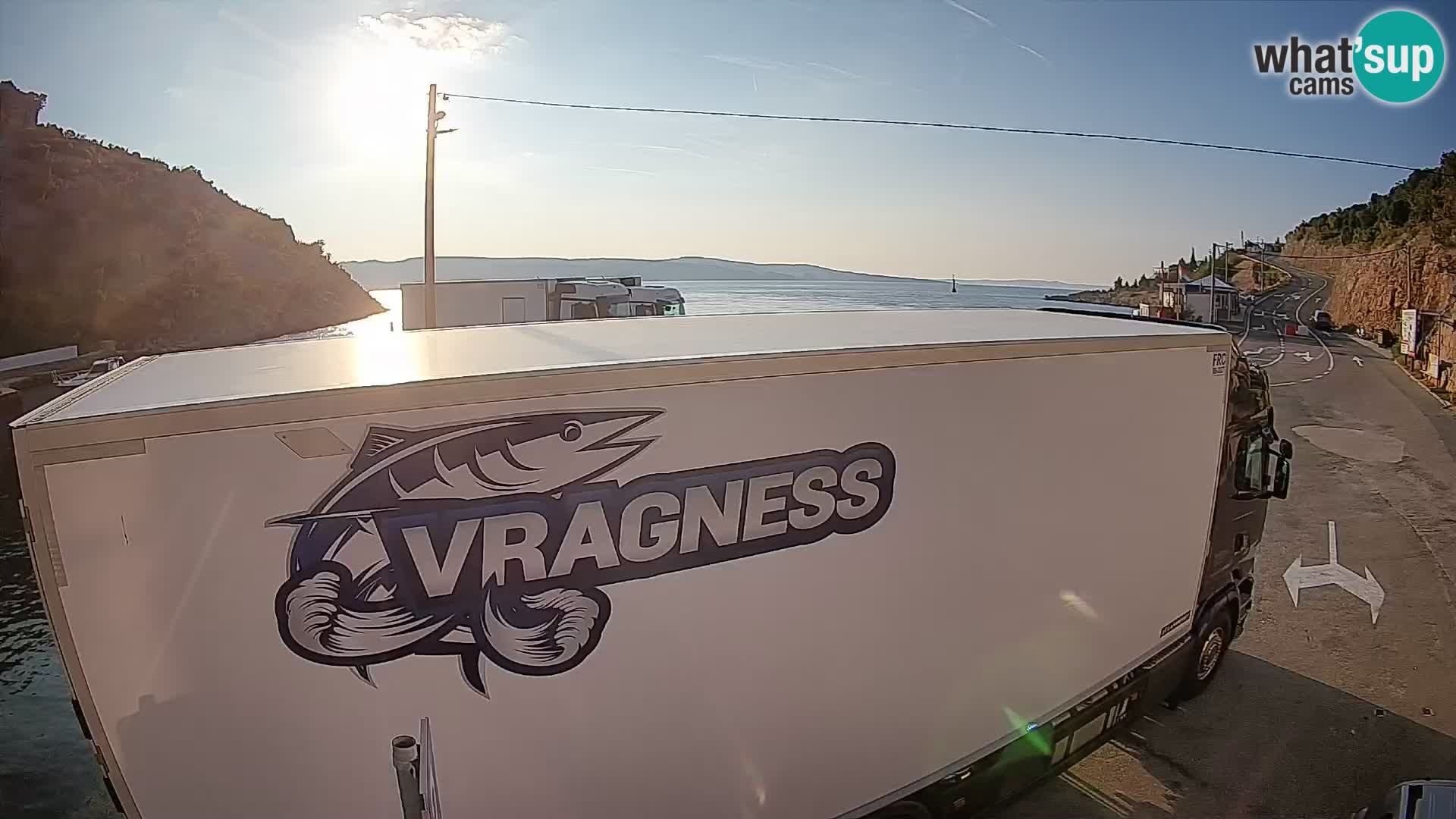 Webcam Fährhafen Prizna – zur Insel Pag