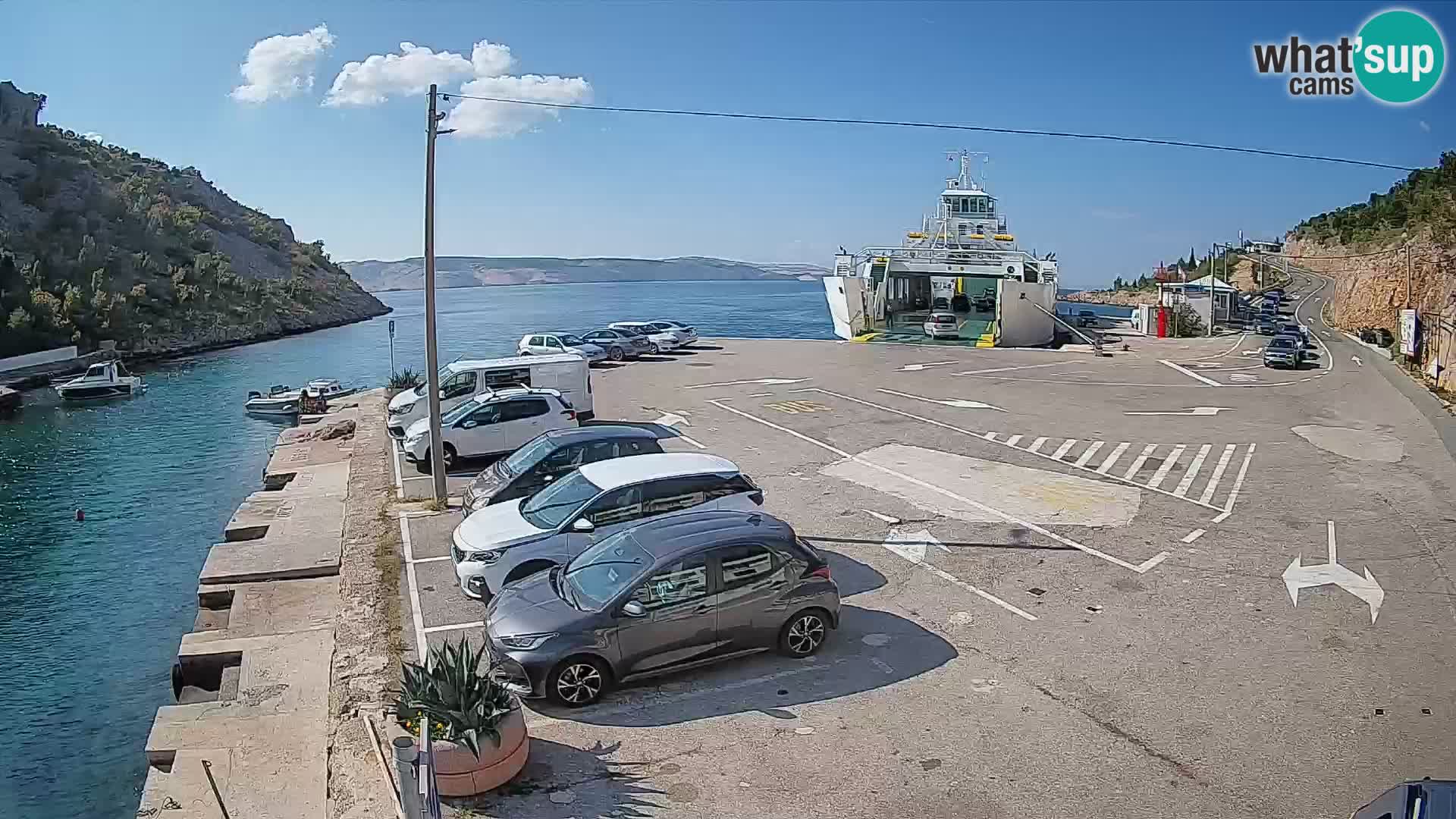 Webcam porto traghetti di Prizna – per l’isola di Pag