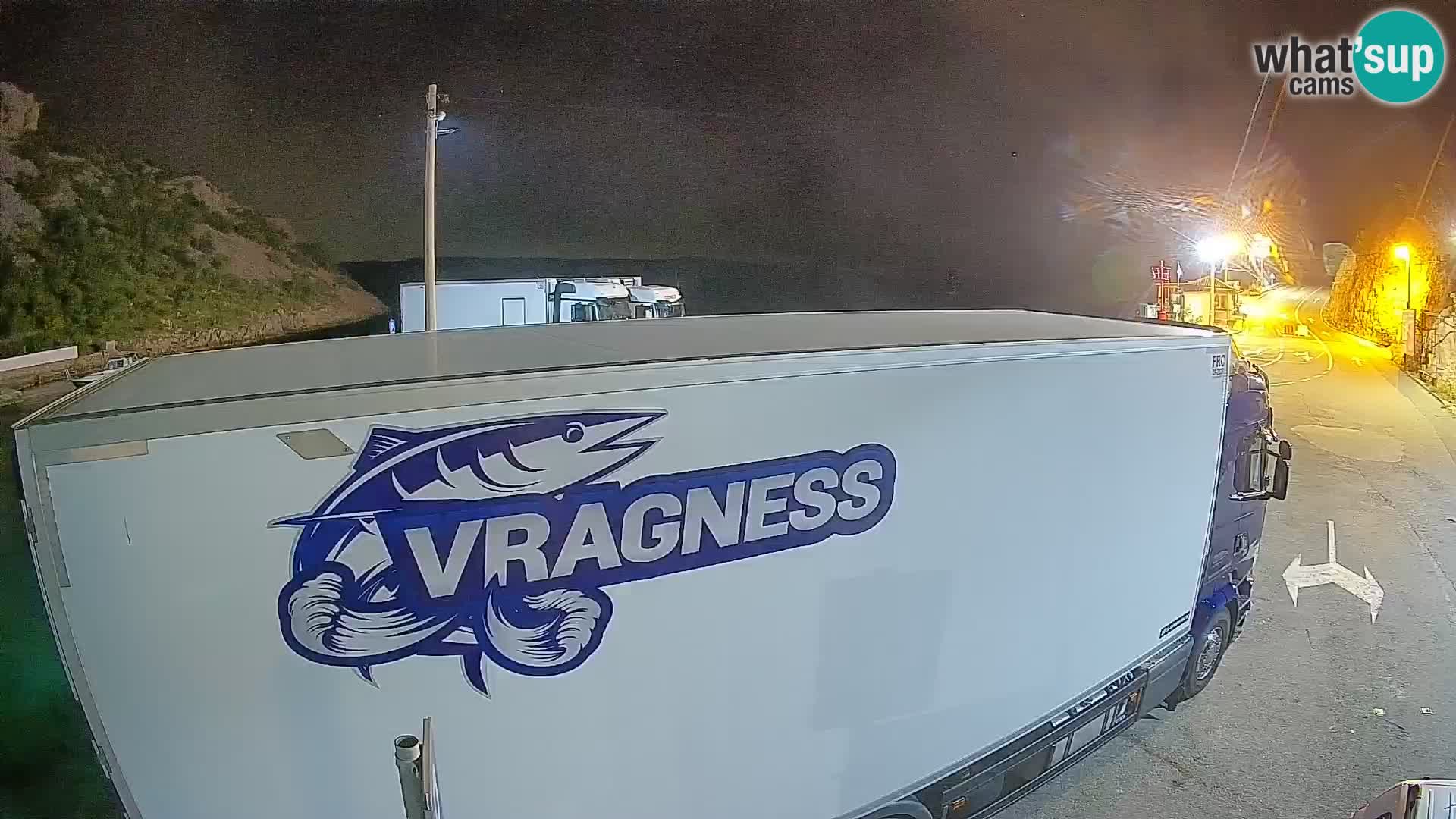 Webcam port de ferry de Prizna – vers l’île de Pag